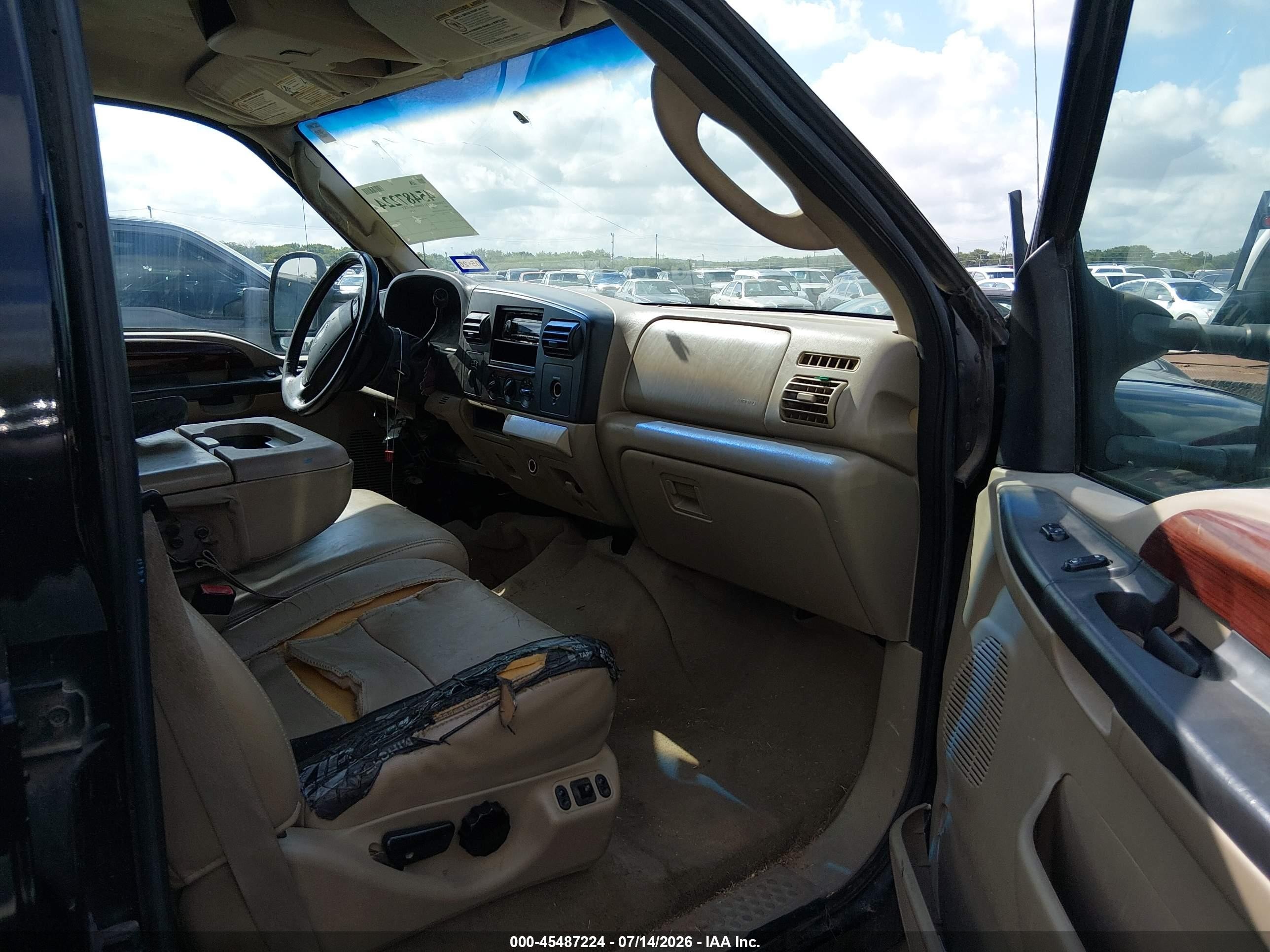 2005 Ford F-250 Lariat/xl/xlt Black vin: 1FTSW21P75EC06196