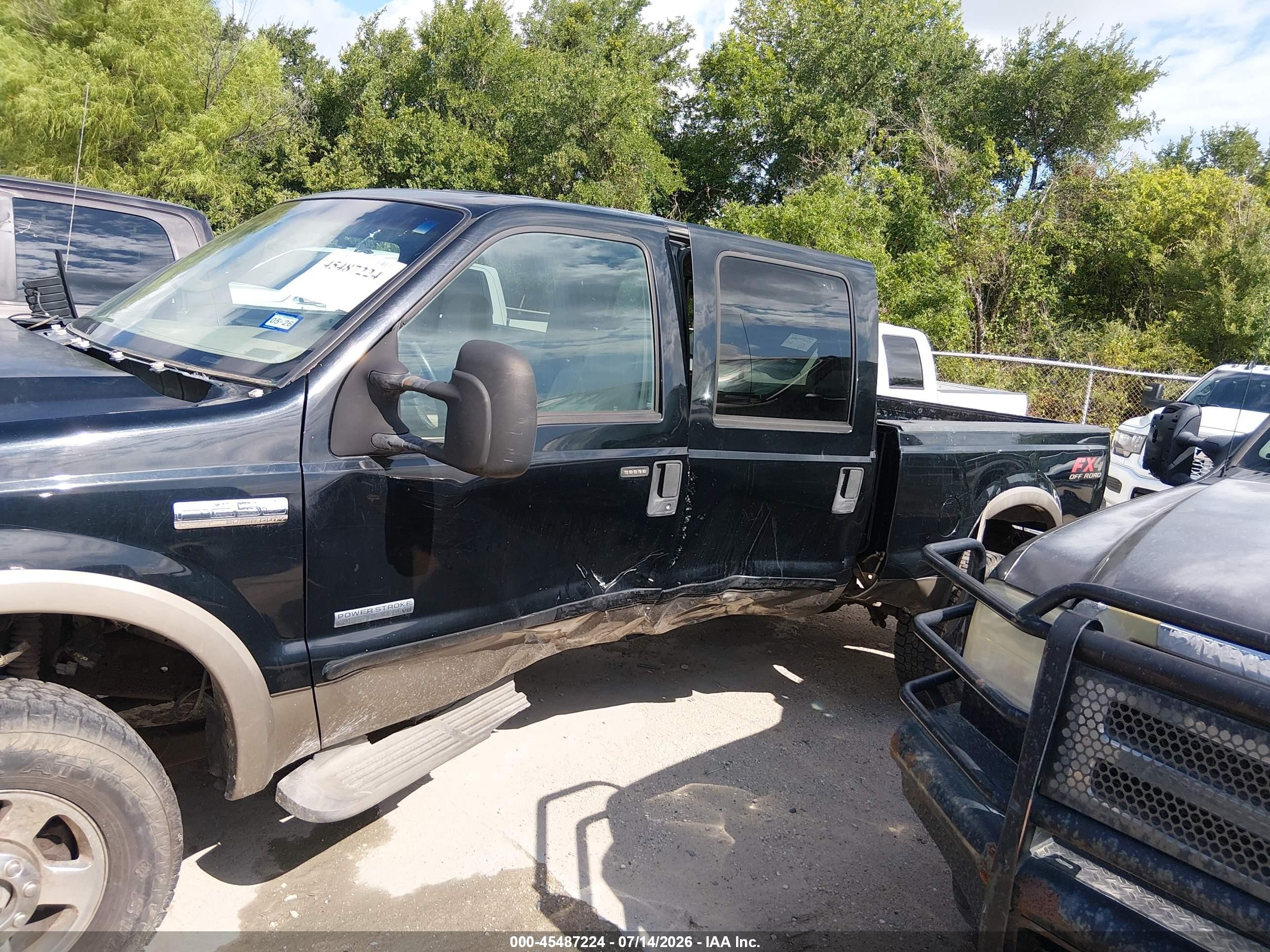 2005 Ford F-250 Lariat/xl/xlt Black vin: 1FTSW21P75EC06196