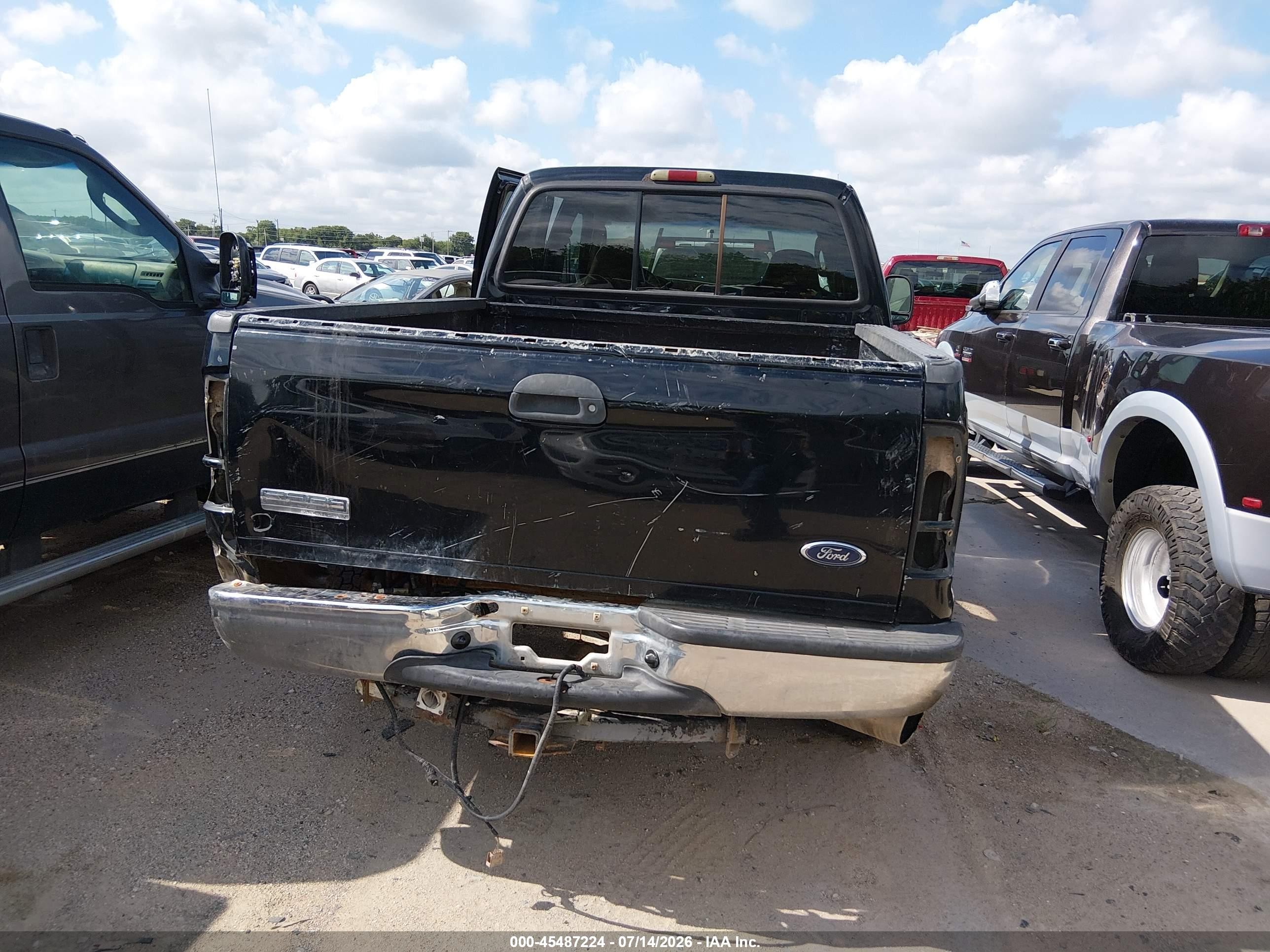 2005 Ford F-250 Lariat/xl/xlt Black vin: 1FTSW21P75EC06196