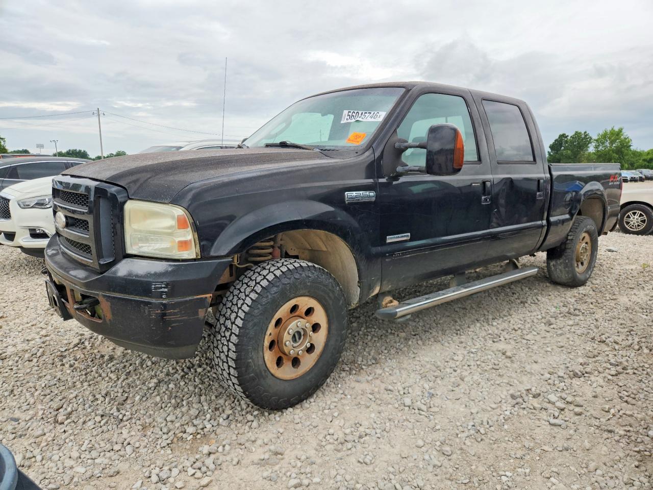 2006 Ford F250 Super Duty Black vin: 1FTSW21P76EB12305