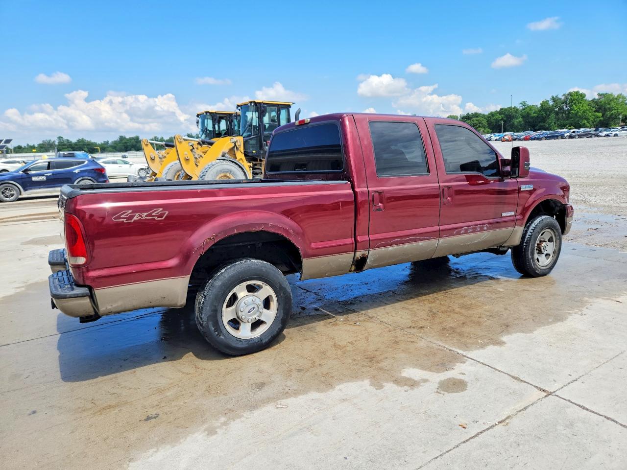 2006 Ford F250 Super Duty Burgundy vin: 1FTSW21P76EB63576