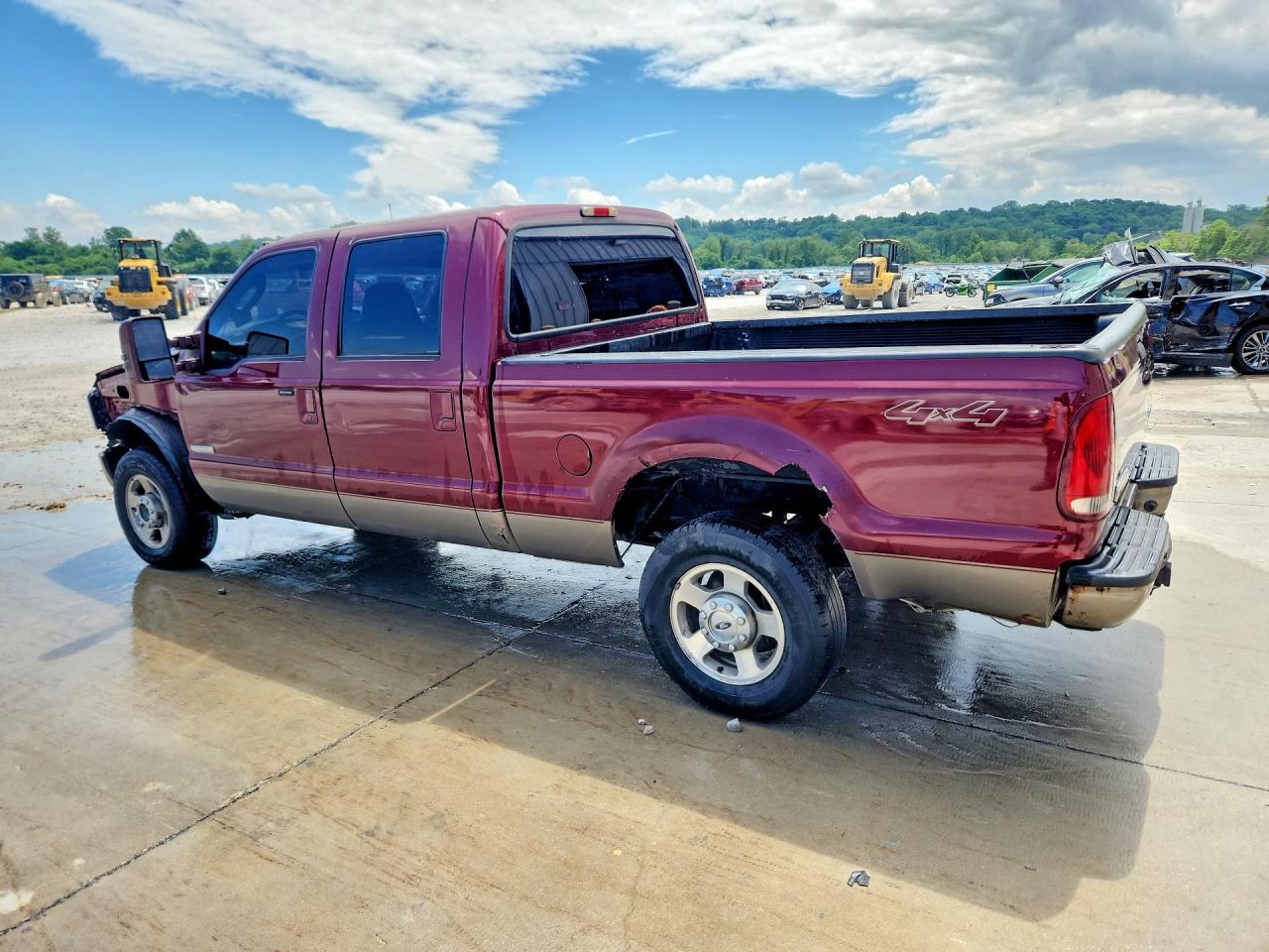 2006 Ford F250 Super Duty Burgundy vin: 1FTSW21P76EB63576