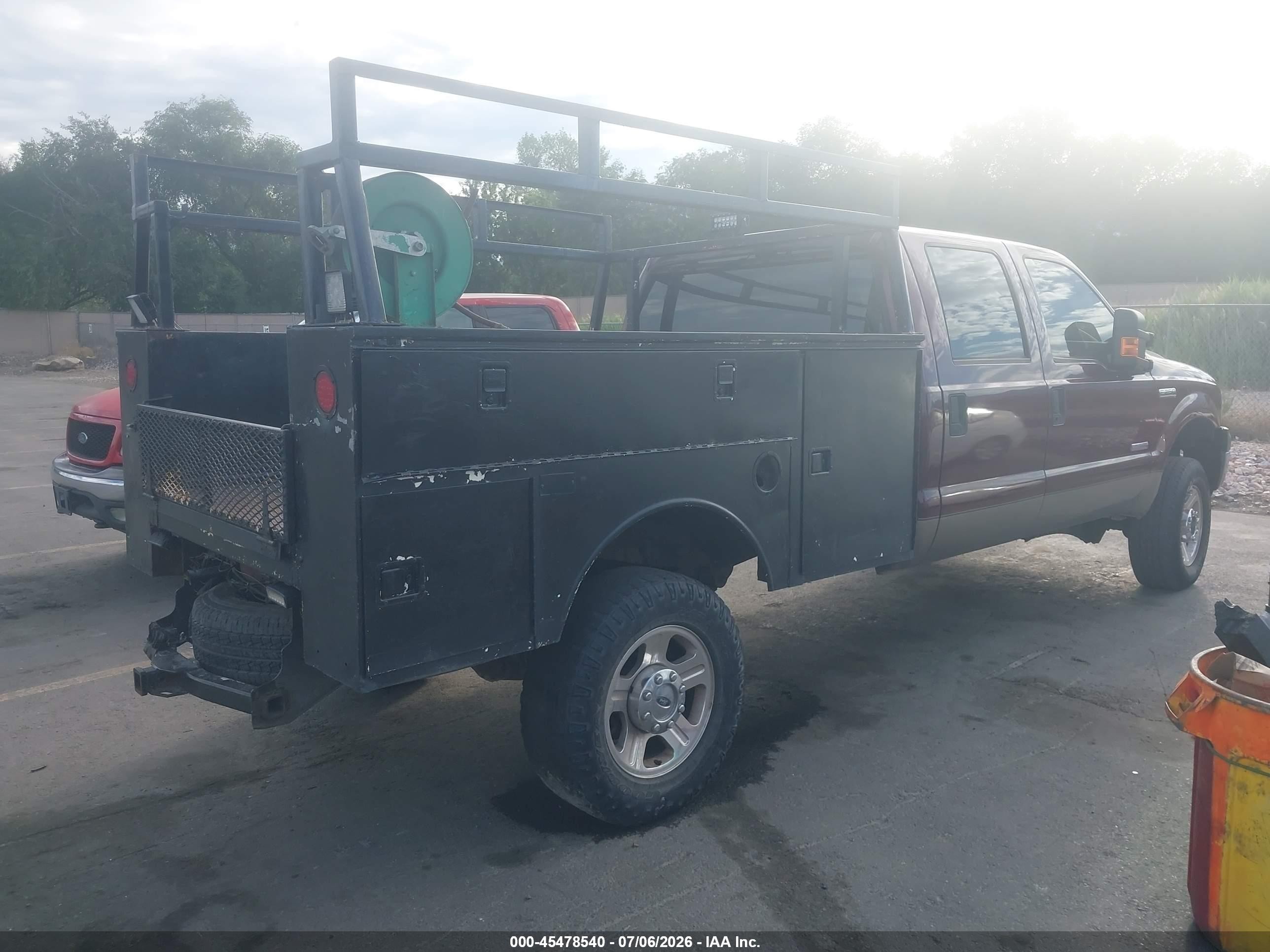 2006 Ford F-250 Lariat/xl/xlt Maroon vin: 1FTSW21P76ED11841