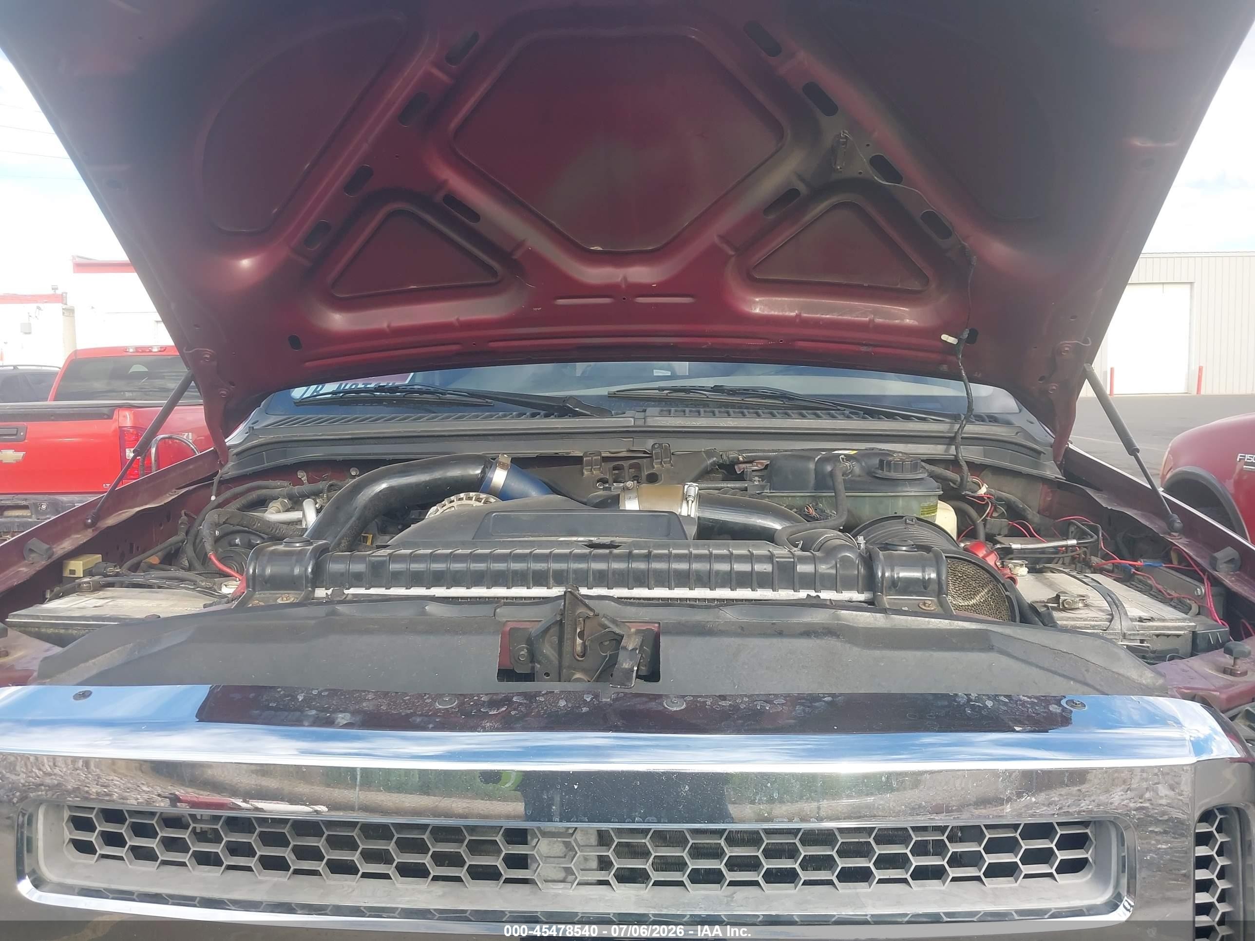 2006 Ford F-250 Lariat/xl/xlt Maroon vin: 1FTSW21P76ED11841