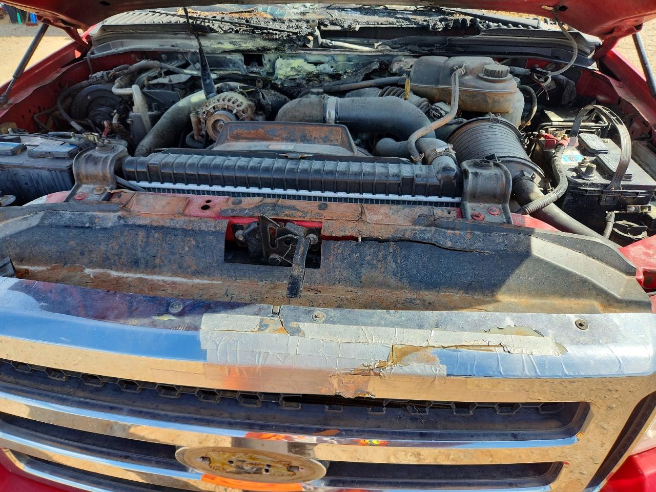 2006 Ford F250 Super Duty Red vin: 1FTSW21P76ED58285