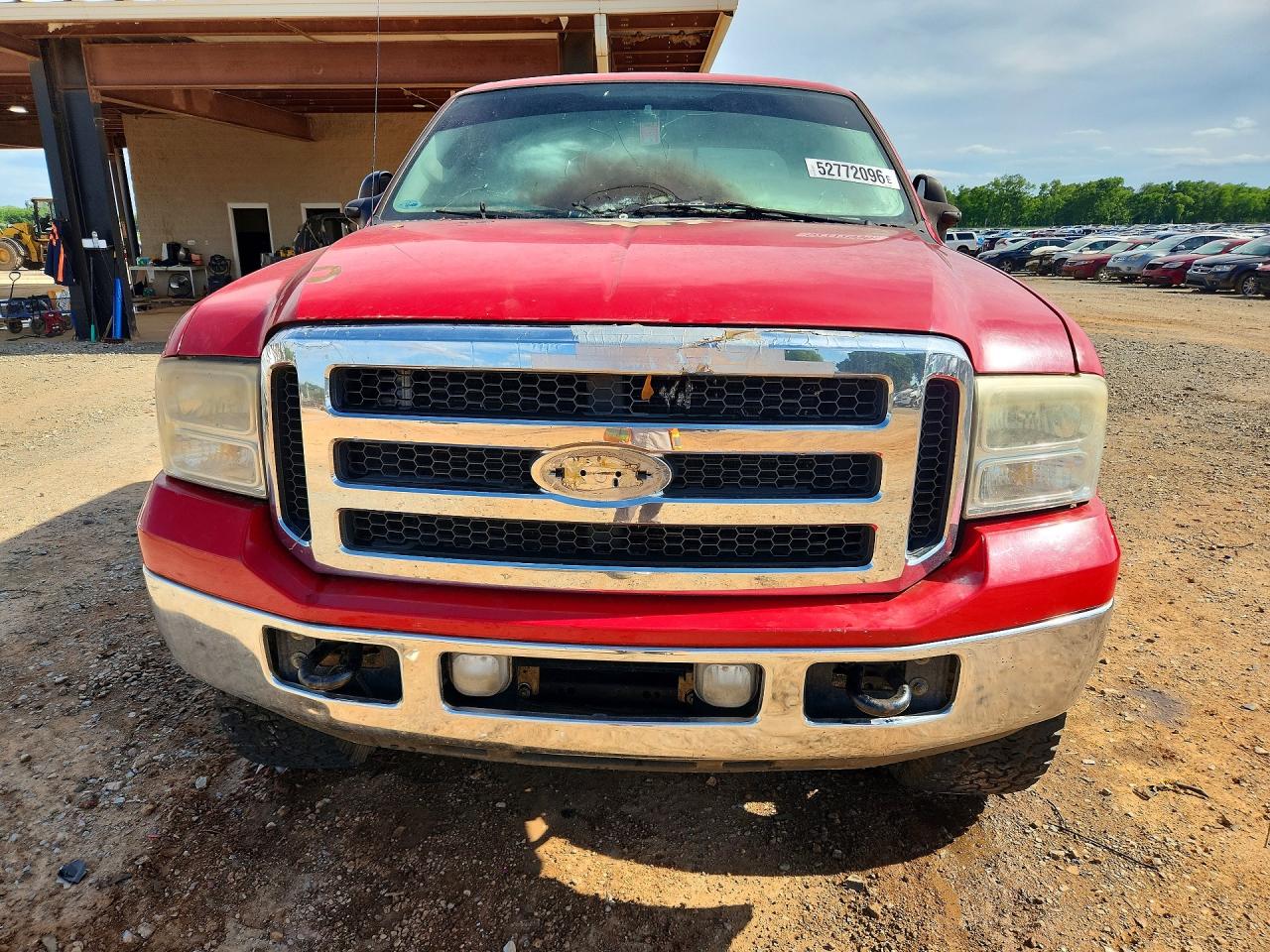 2006 Ford F250 Super Duty Red vin: 1FTSW21P76ED58285