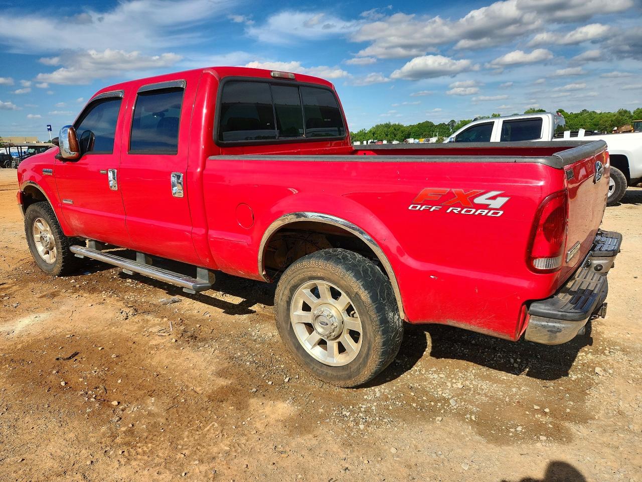 2006 Ford F250 Super Duty Red vin: 1FTSW21P76ED58285