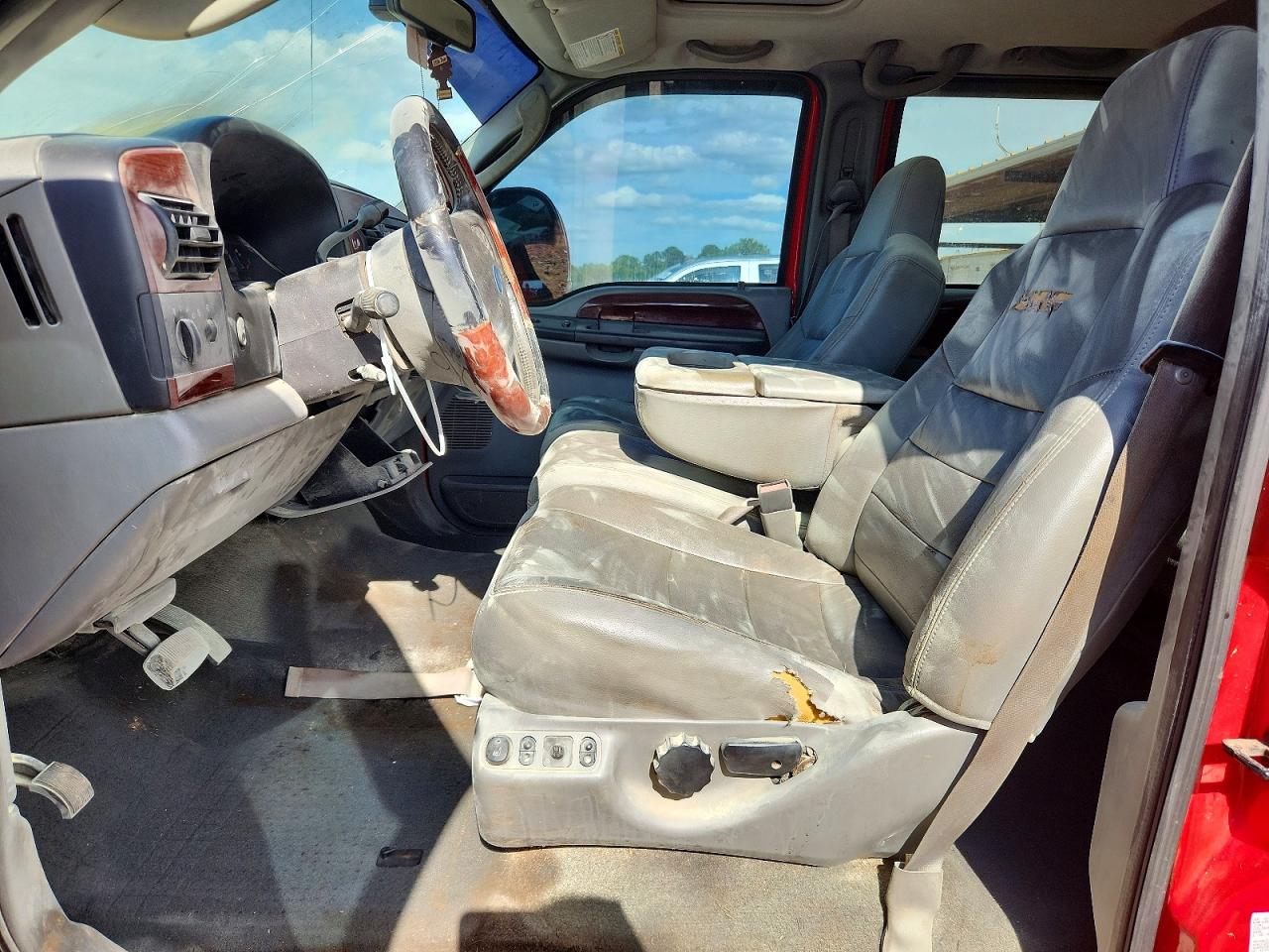 2006 Ford F250 Super Duty Red vin: 1FTSW21P76ED58285