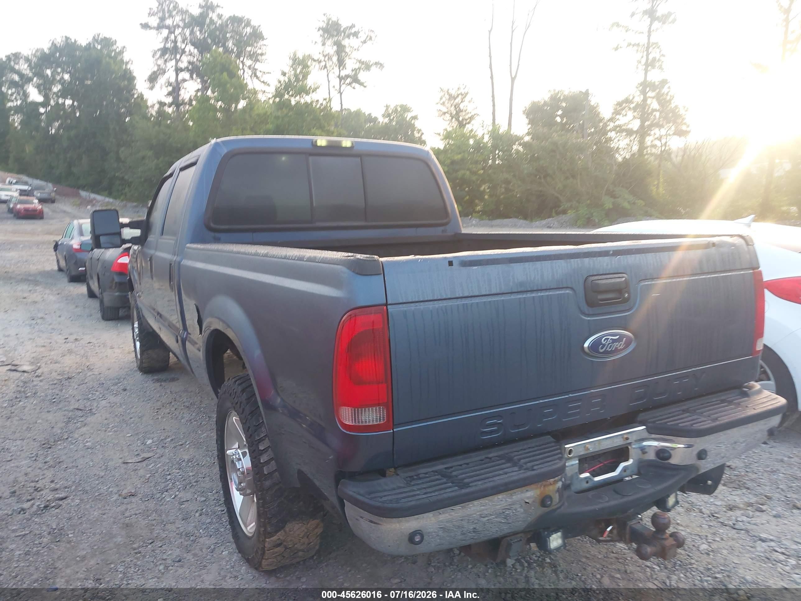 2006 Ford F-250 Lariat/xl/xlt Blue vin: 1FTSW21P76ED94073