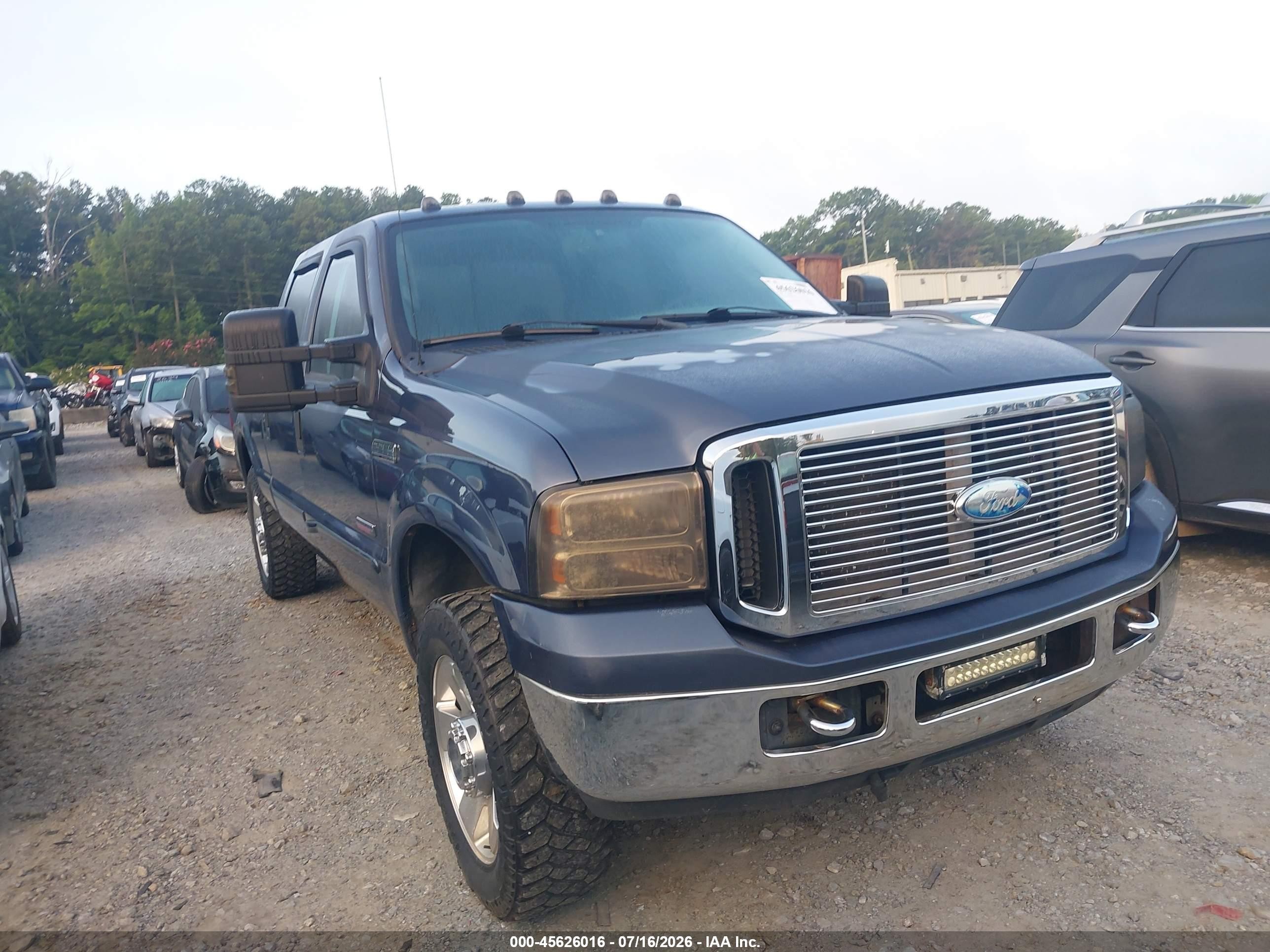 2006 Ford F-250 Lariat/xl/xlt Blue vin: 1FTSW21P76ED94073