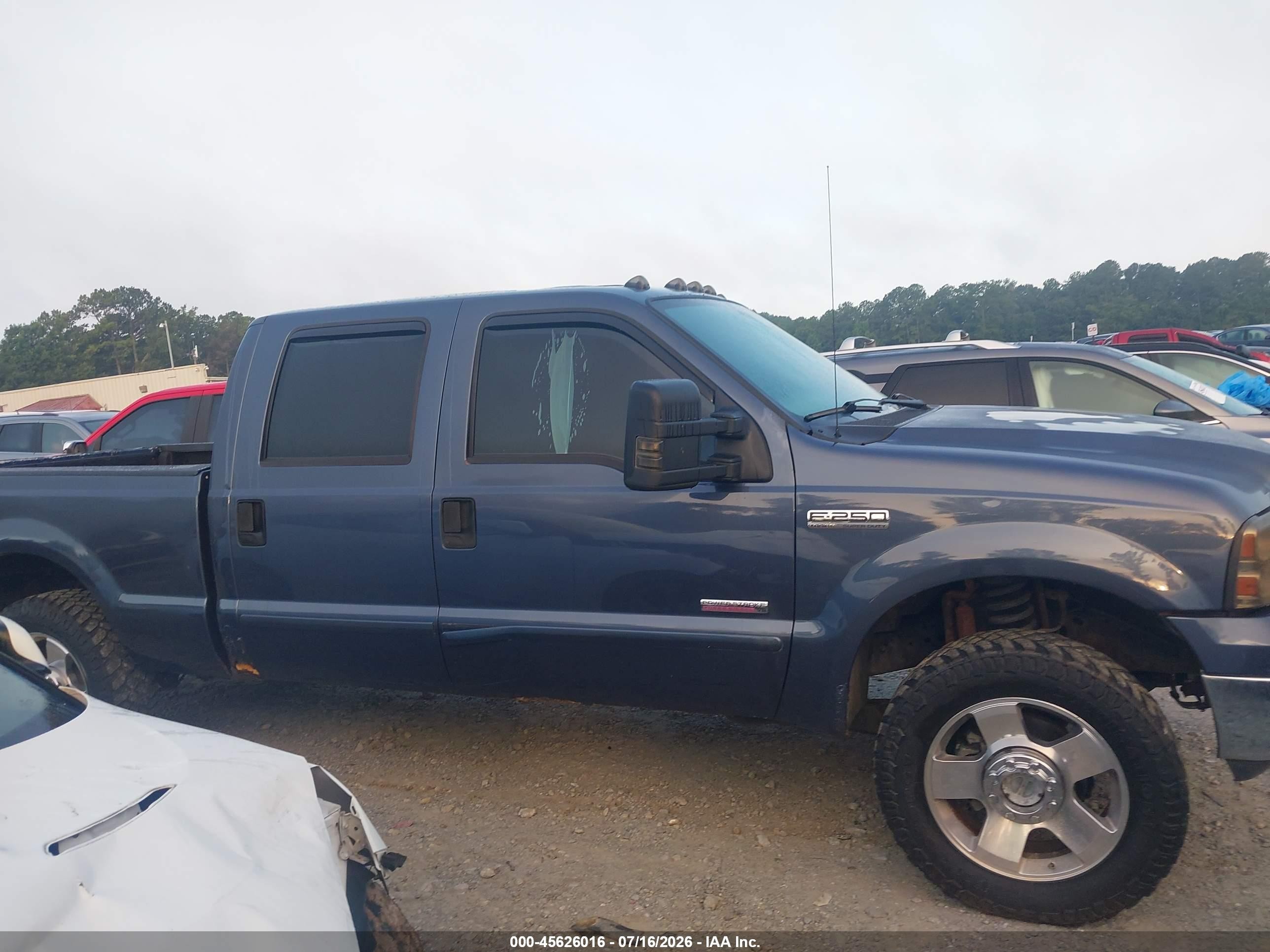 2006 Ford F-250 Lariat/xl/xlt Blue vin: 1FTSW21P76ED94073