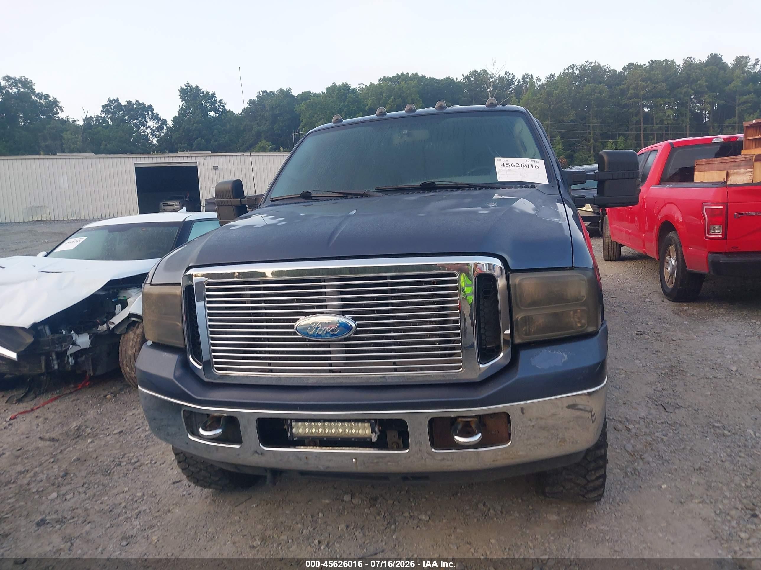 2006 Ford F-250 Lariat/xl/xlt Blue vin: 1FTSW21P76ED94073