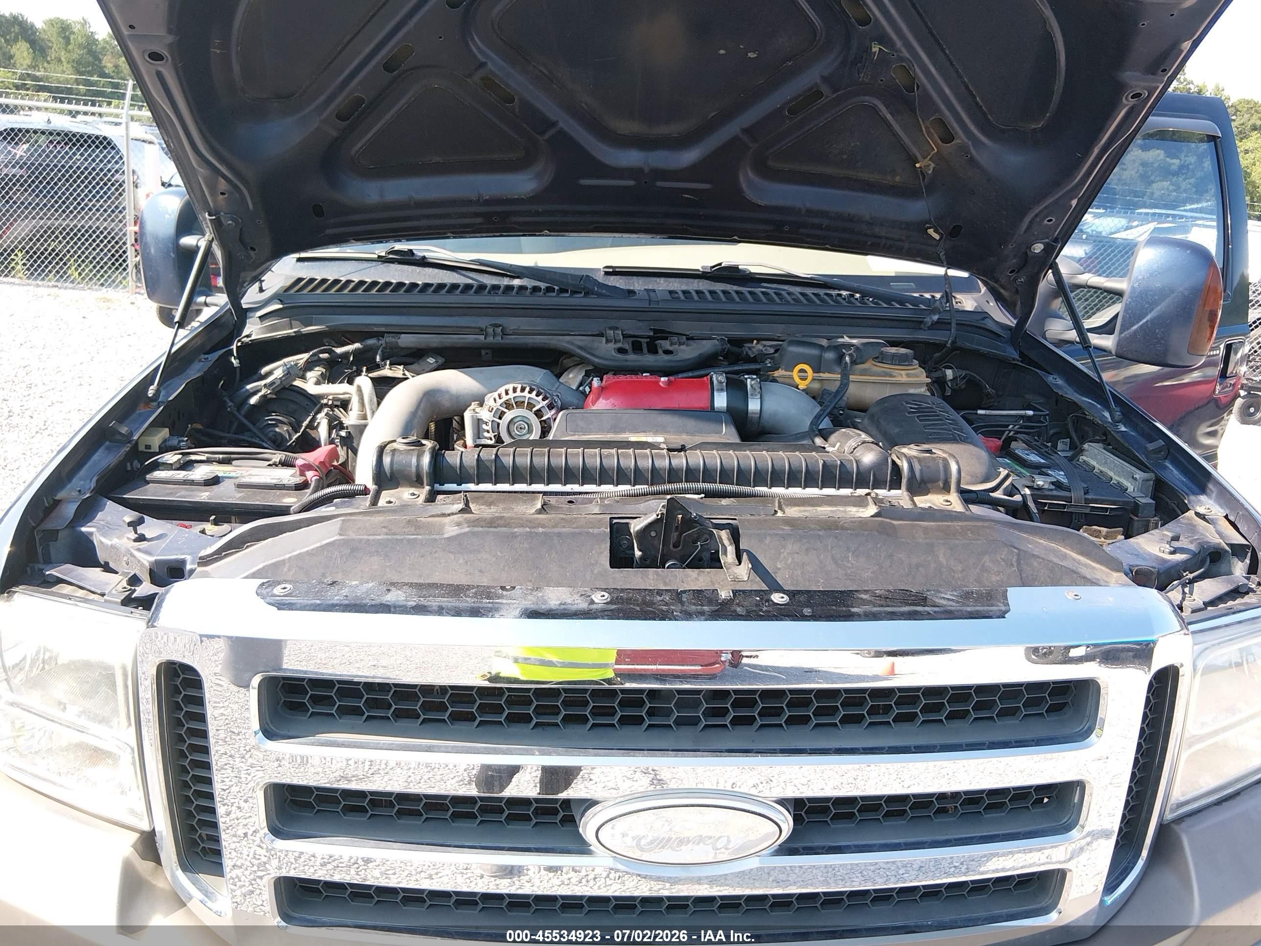 2007 Ford F-250 Lariat/xl/xlt Blue vin: 1FTSW21P77EA28048