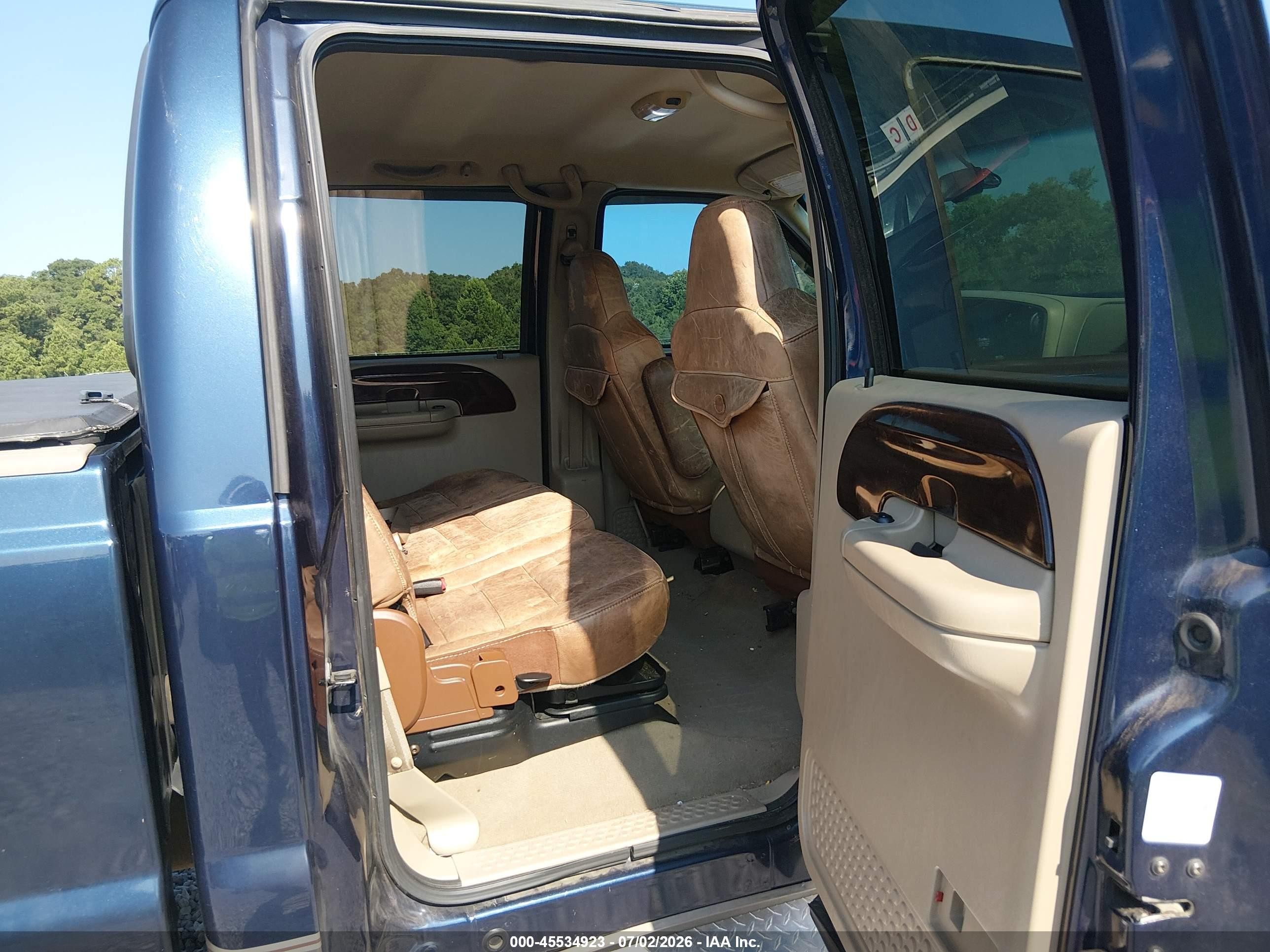 2007 Ford F-250 Lariat/xl/xlt Blue vin: 1FTSW21P77EA28048