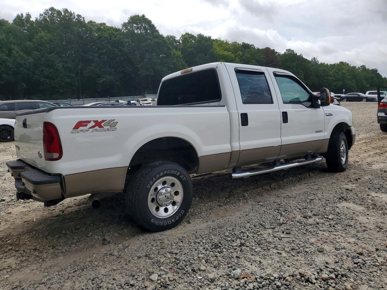 2007 Ford F250 Super Duty White vin: 1FTSW21P77EA81848