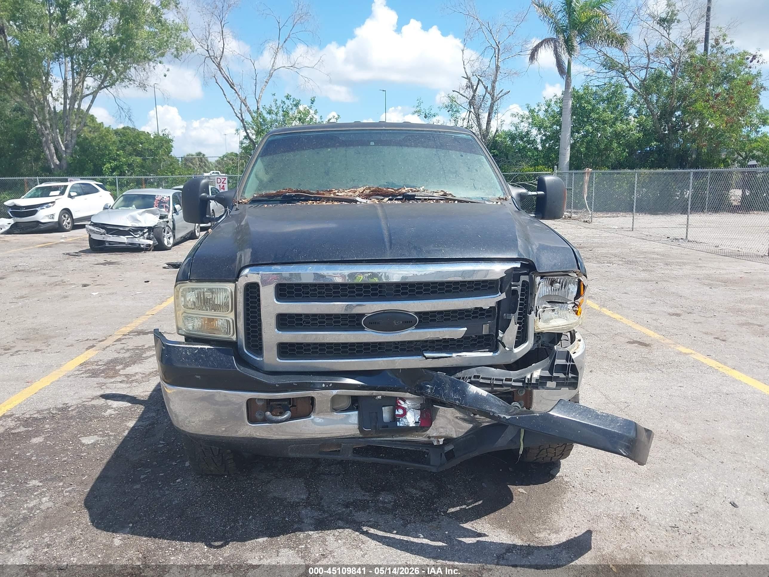 2005 Ford F-250 Lariat/xl/xlt Black vin: 1FTSW21P85EA05133
