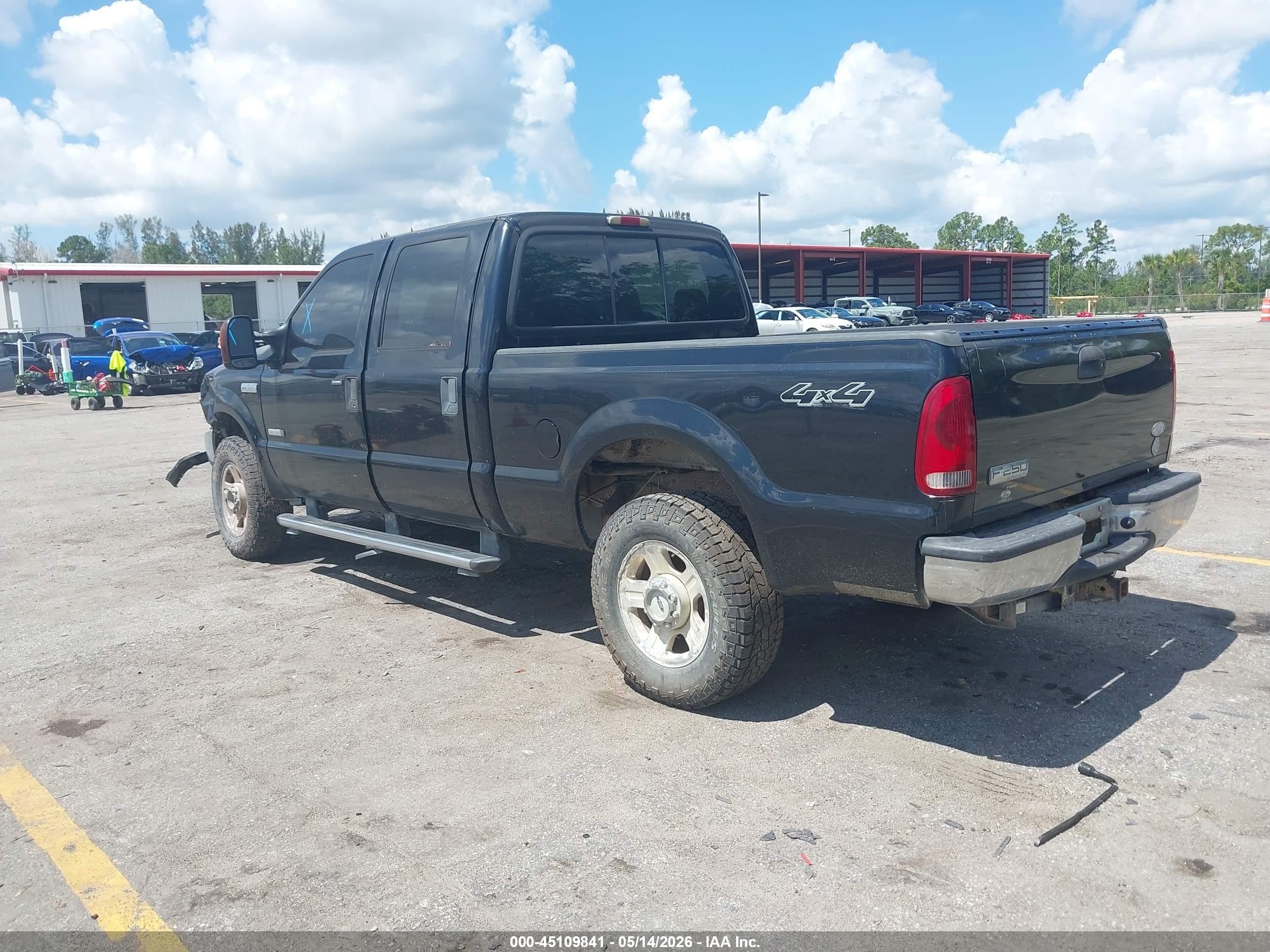 2005 Ford F-250 Lariat/xl/xlt Black vin: 1FTSW21P85EA05133