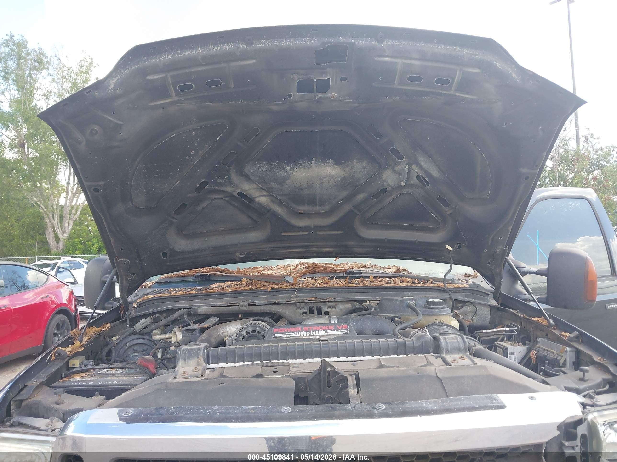 2005 Ford F-250 Lariat/xl/xlt Black vin: 1FTSW21P85EA05133