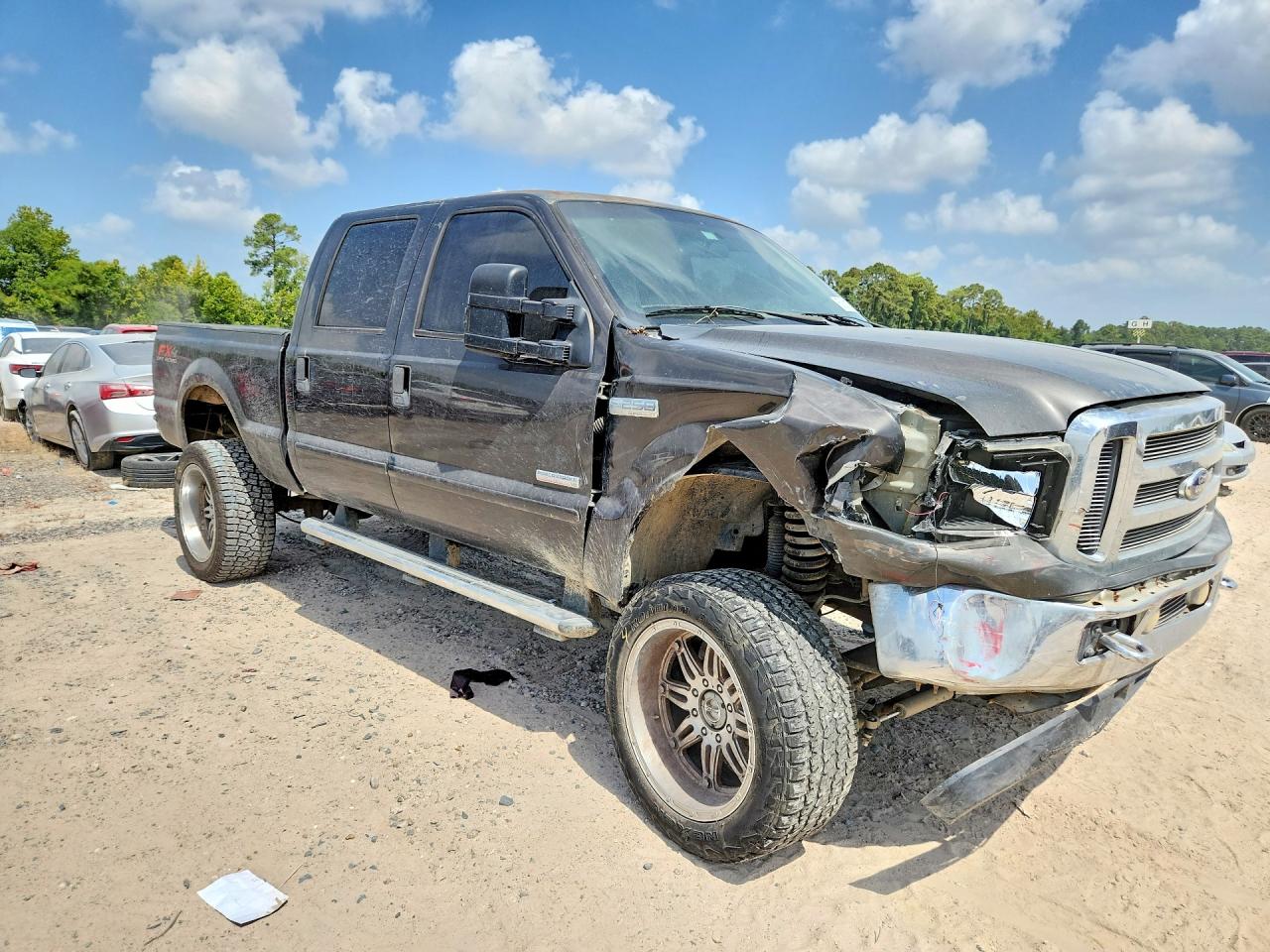 2005 Ford F250 Super Duty Gray vin: 1FTSW21P85EA73643