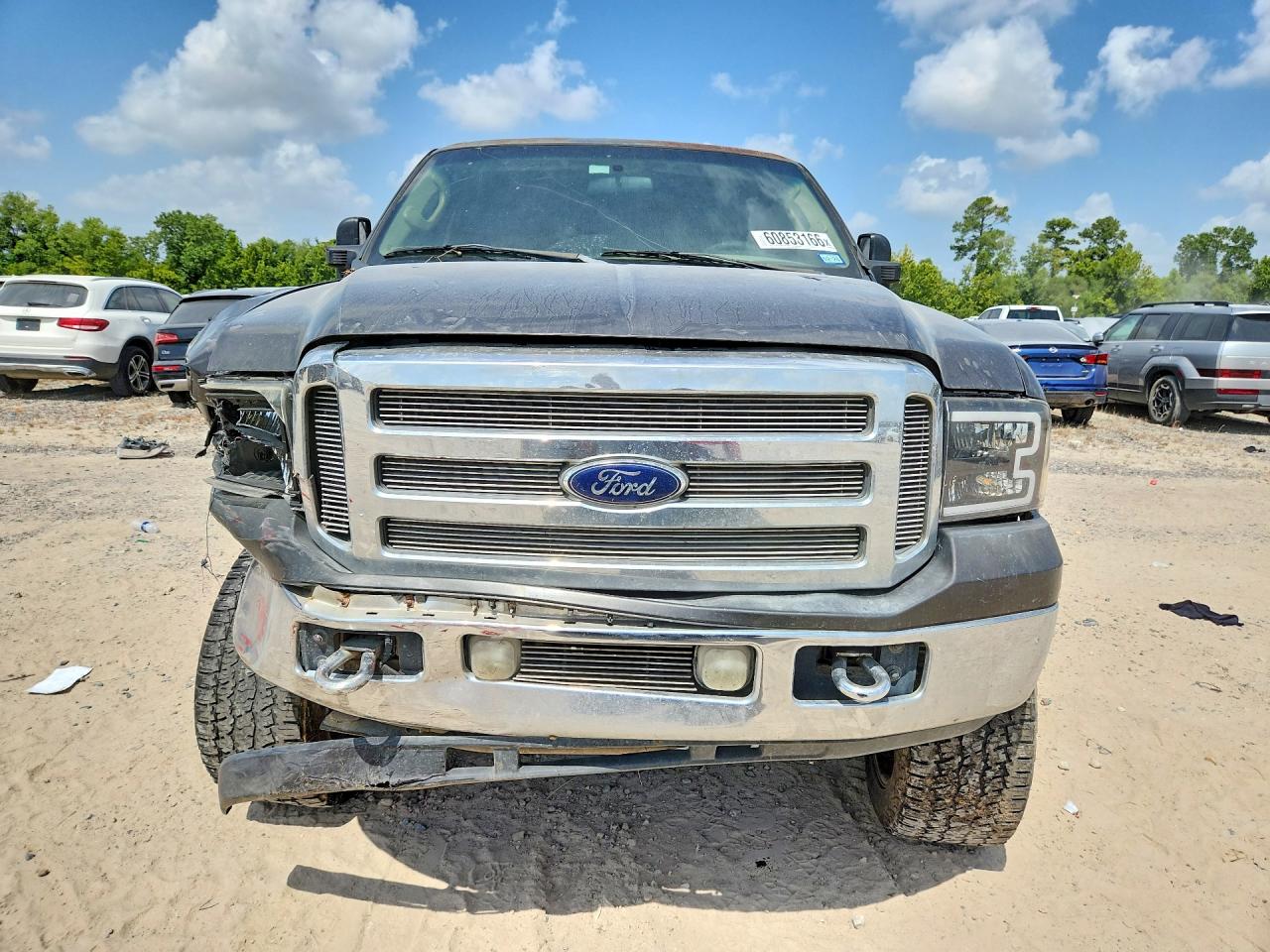 2005 Ford F250 Super Duty Gray vin: 1FTSW21P85EA73643