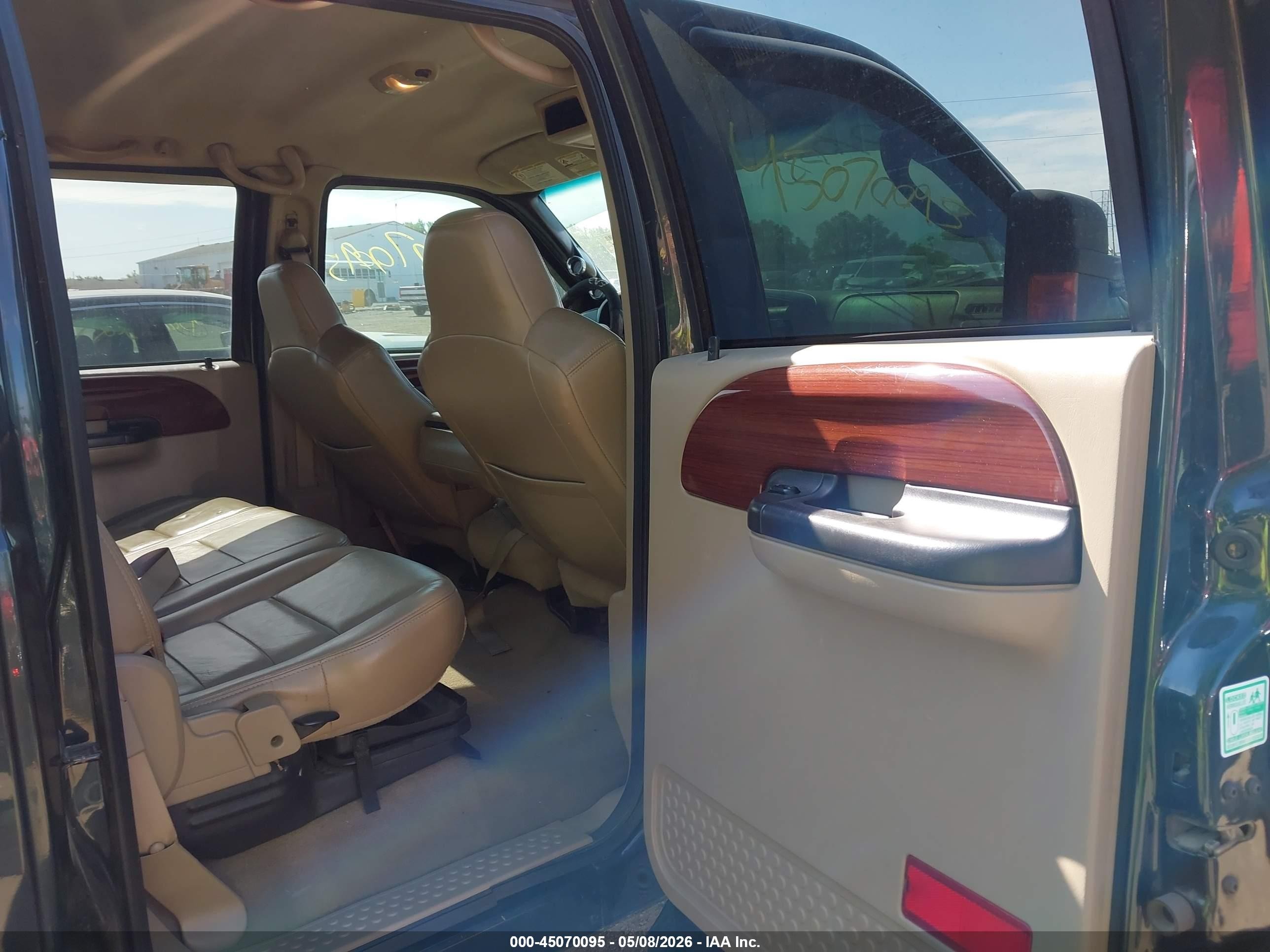 2005 Ford F-250 Lariat/xl/xlt Green vin: 1FTSW21P85EB56540