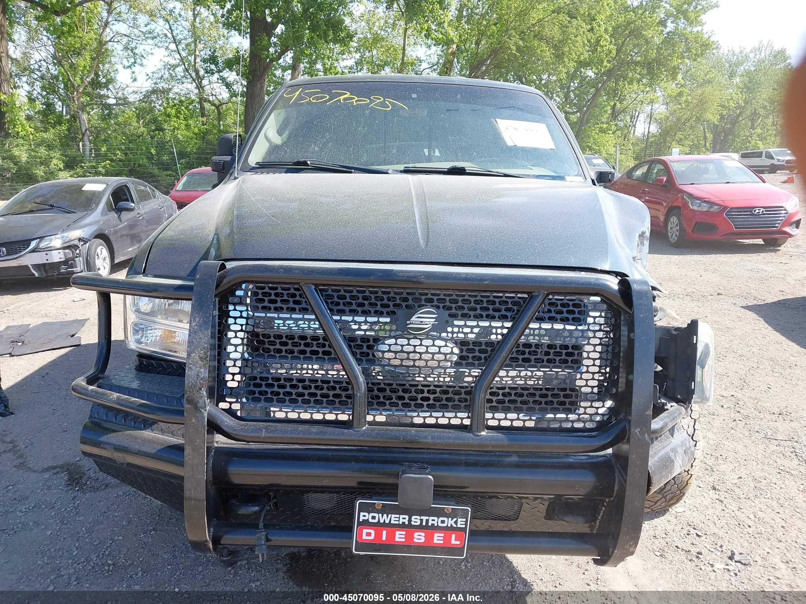 2005 Ford F-250 Lariat/xl/xlt Green vin: 1FTSW21P85EB56540
