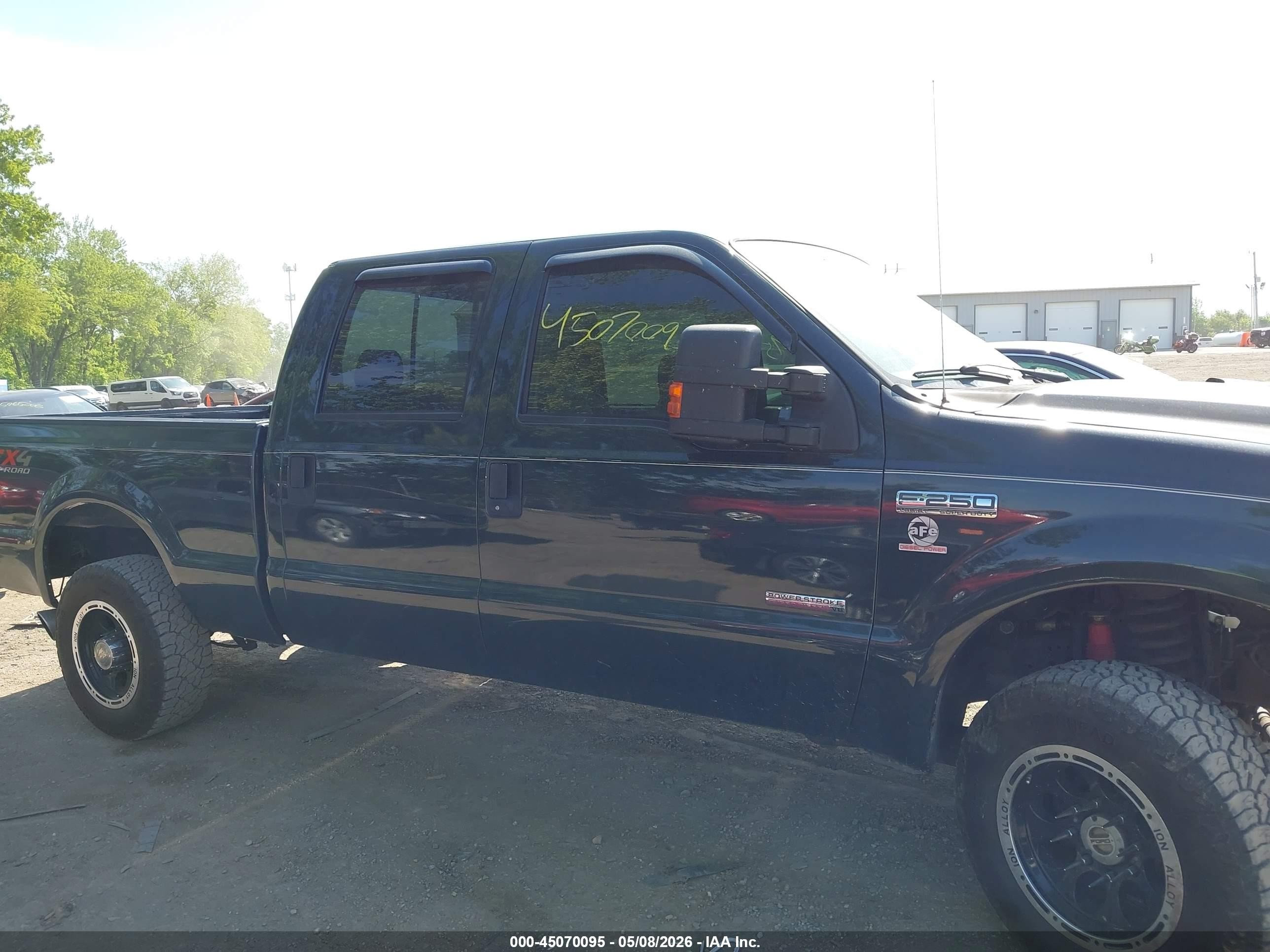 2005 Ford F-250 Lariat/xl/xlt Green vin: 1FTSW21P85EB56540