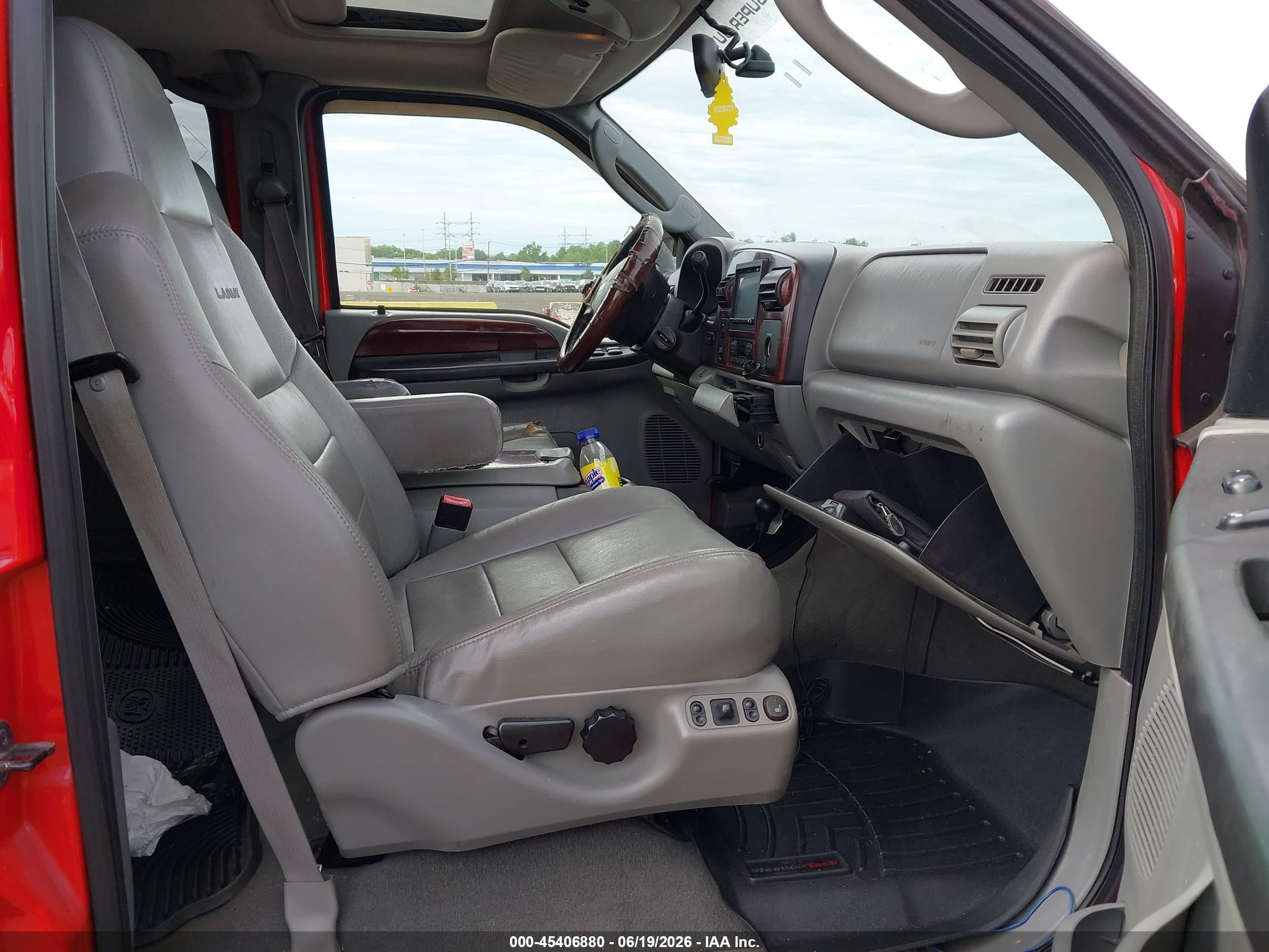 2005 Ford F-250 Lariat/xl/xlt Red vin: 1FTSW21P85EB71717