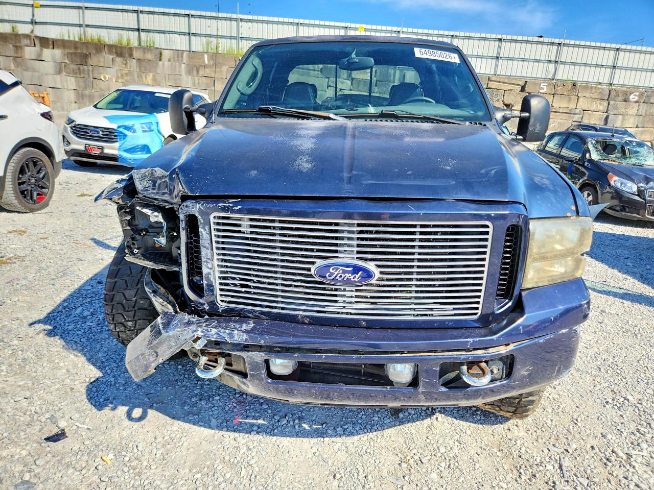 2005 Ford F250 Blue vin: 1FTSW21P85EC90920