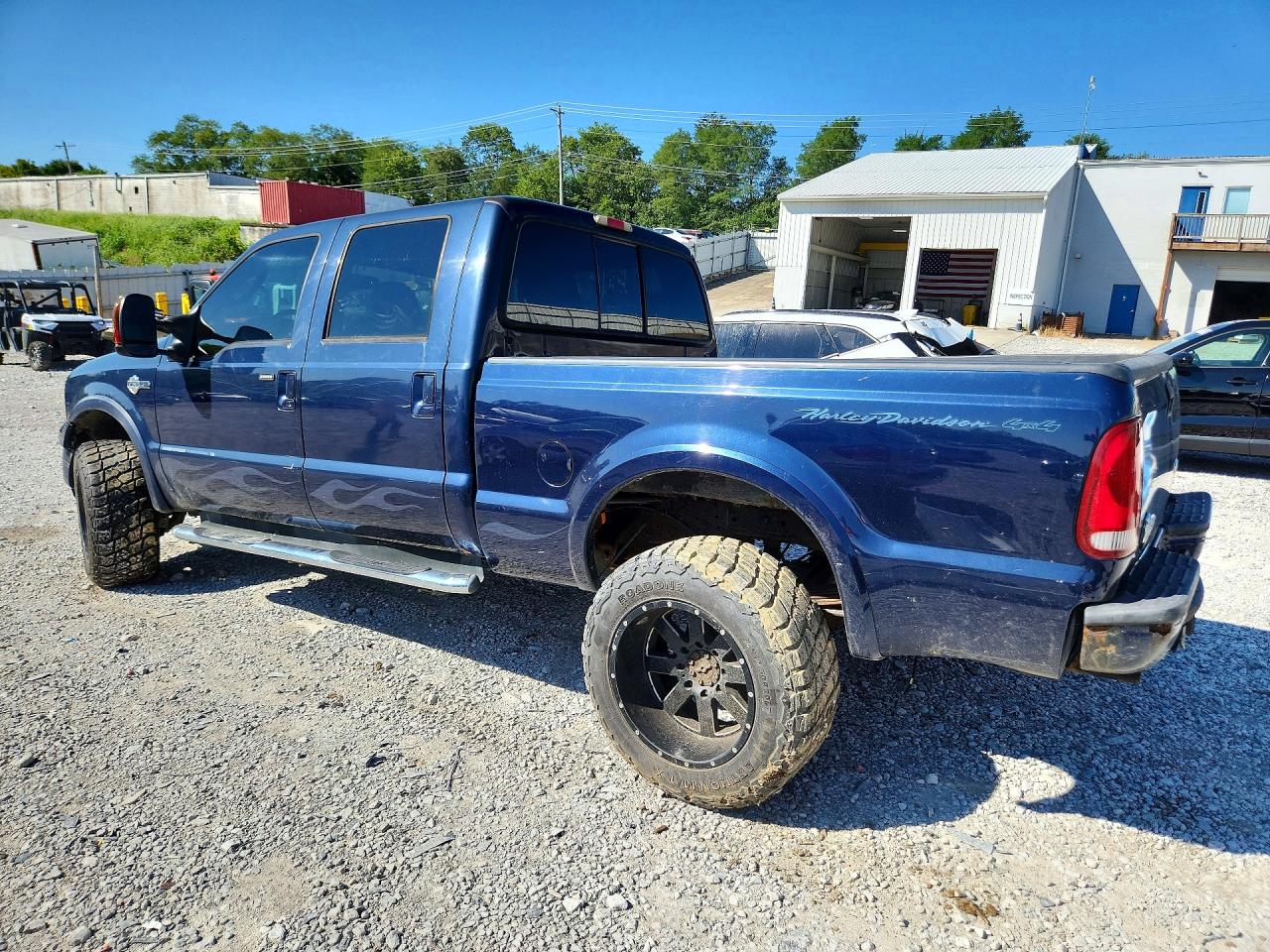 2005 Ford F250 Blue vin: 1FTSW21P85EC90920