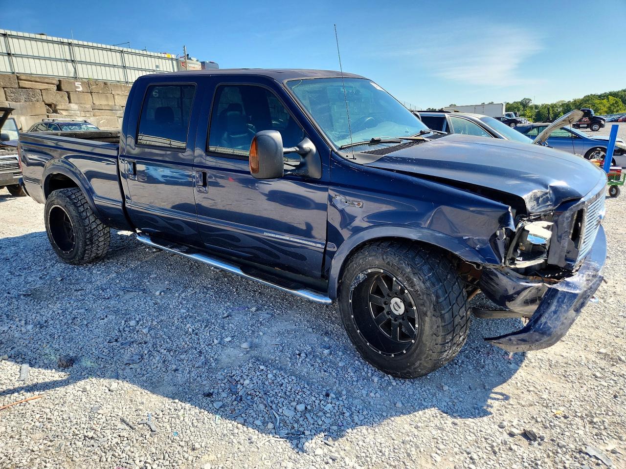 2005 Ford F250 Blue vin: 1FTSW21P85EC90920