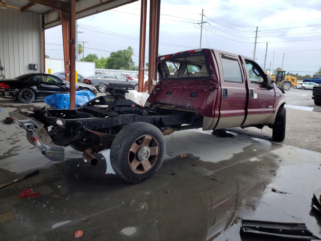 2006 Ford F250 Super Duty Burgundy vin: 1FTSW21P86EA89326
