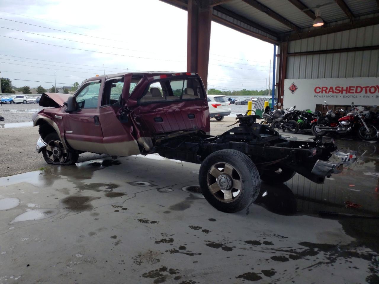 2006 Ford F250 Super Duty Burgundy vin: 1FTSW21P86EA89326