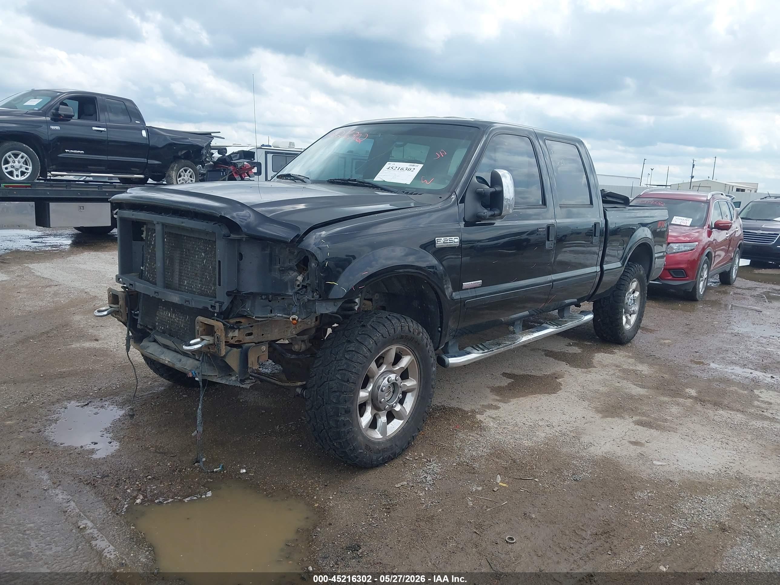 2006 Ford F-250 Lariat/xl/xlt Black vin: 1FTSW21P86EA96311