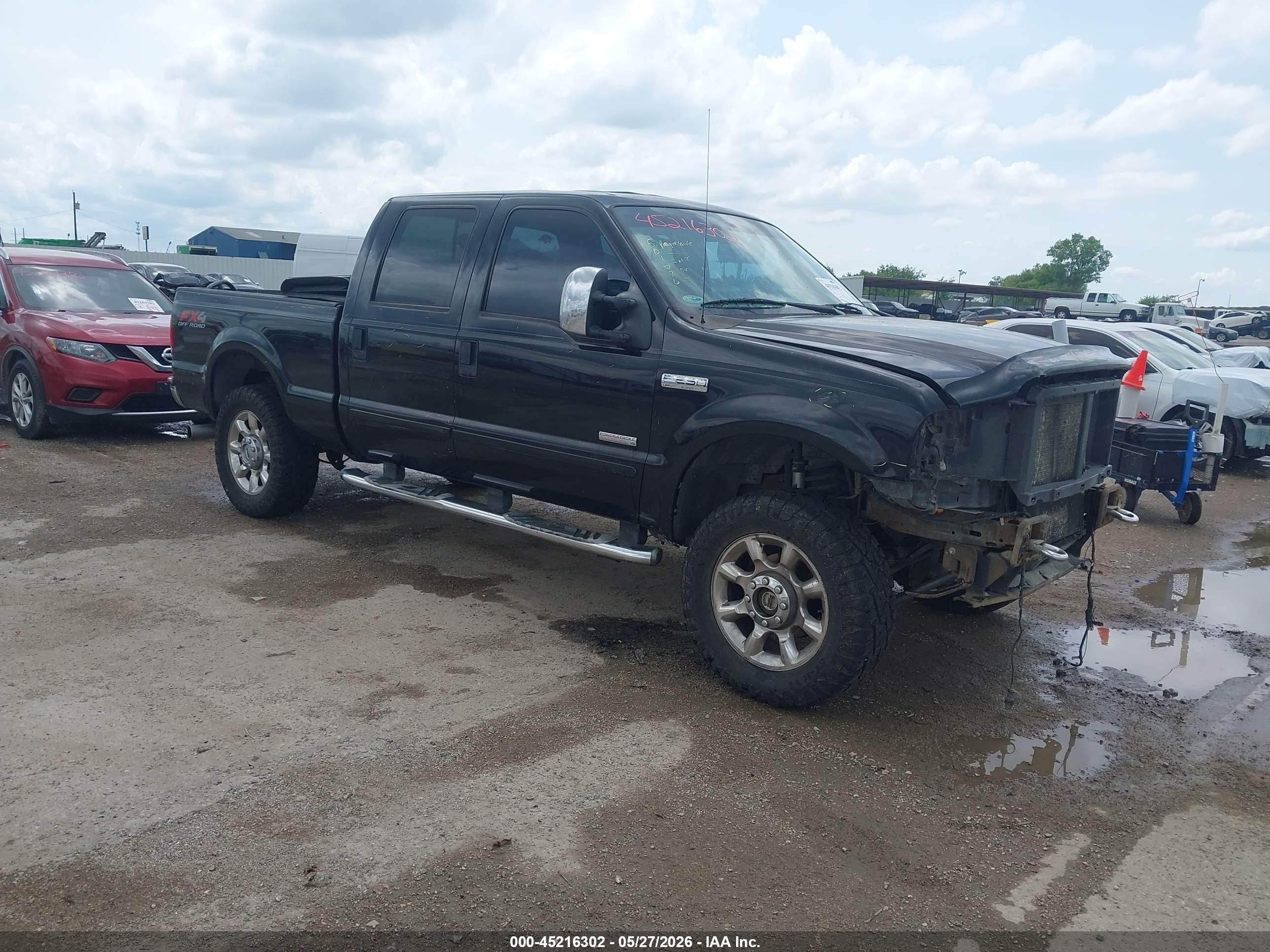 2006 Ford F-250 Lariat/xl/xlt Black vin: 1FTSW21P86EA96311