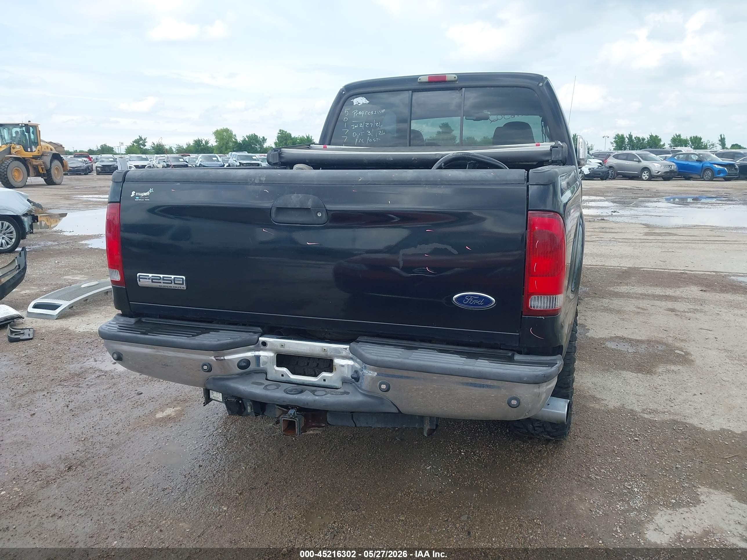 2006 Ford F-250 Lariat/xl/xlt Black vin: 1FTSW21P86EA96311