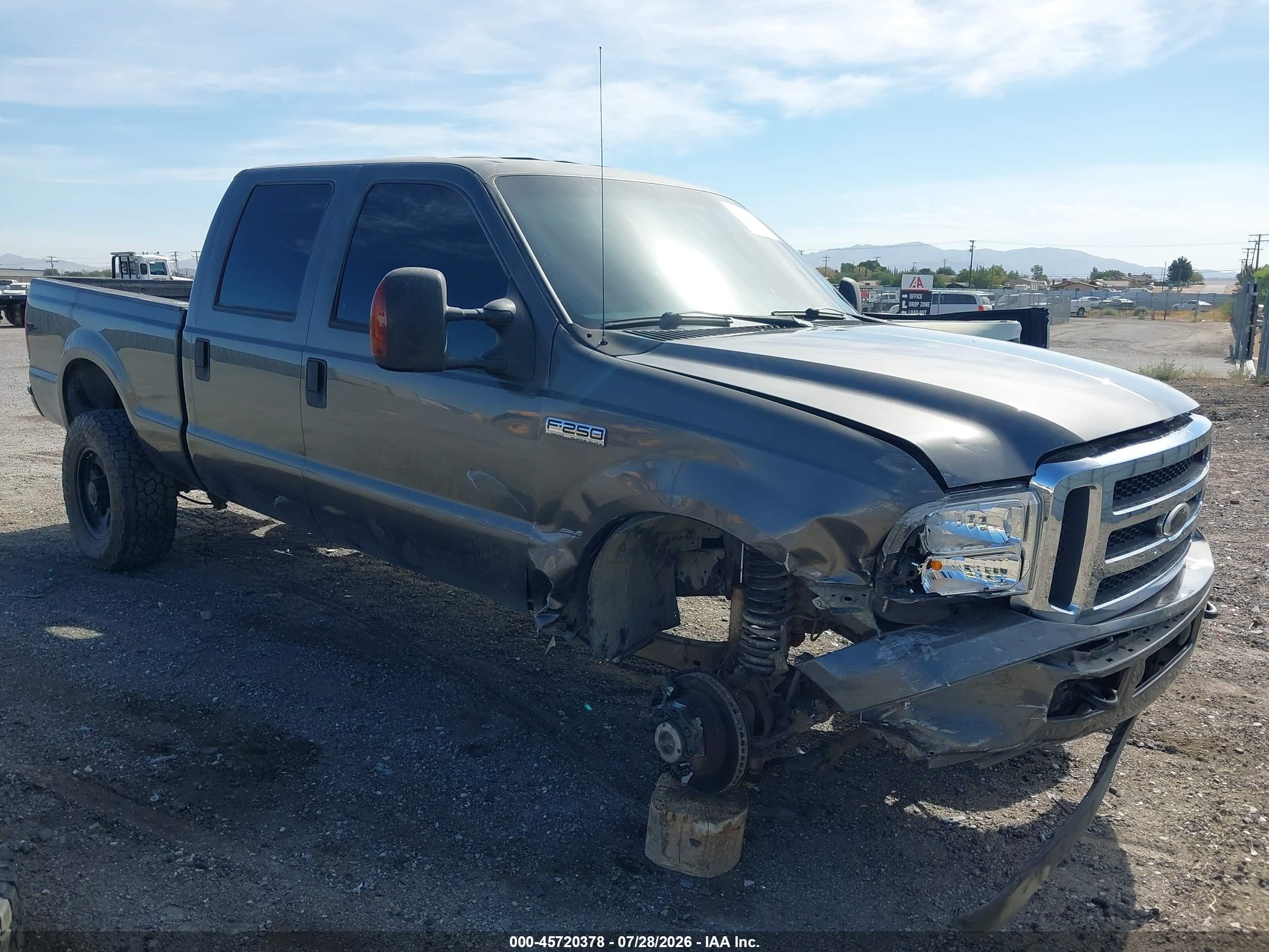 2006 Ford F-250 Lariat/xl/xlt Gray vin: 1FTSW21P86EB19988