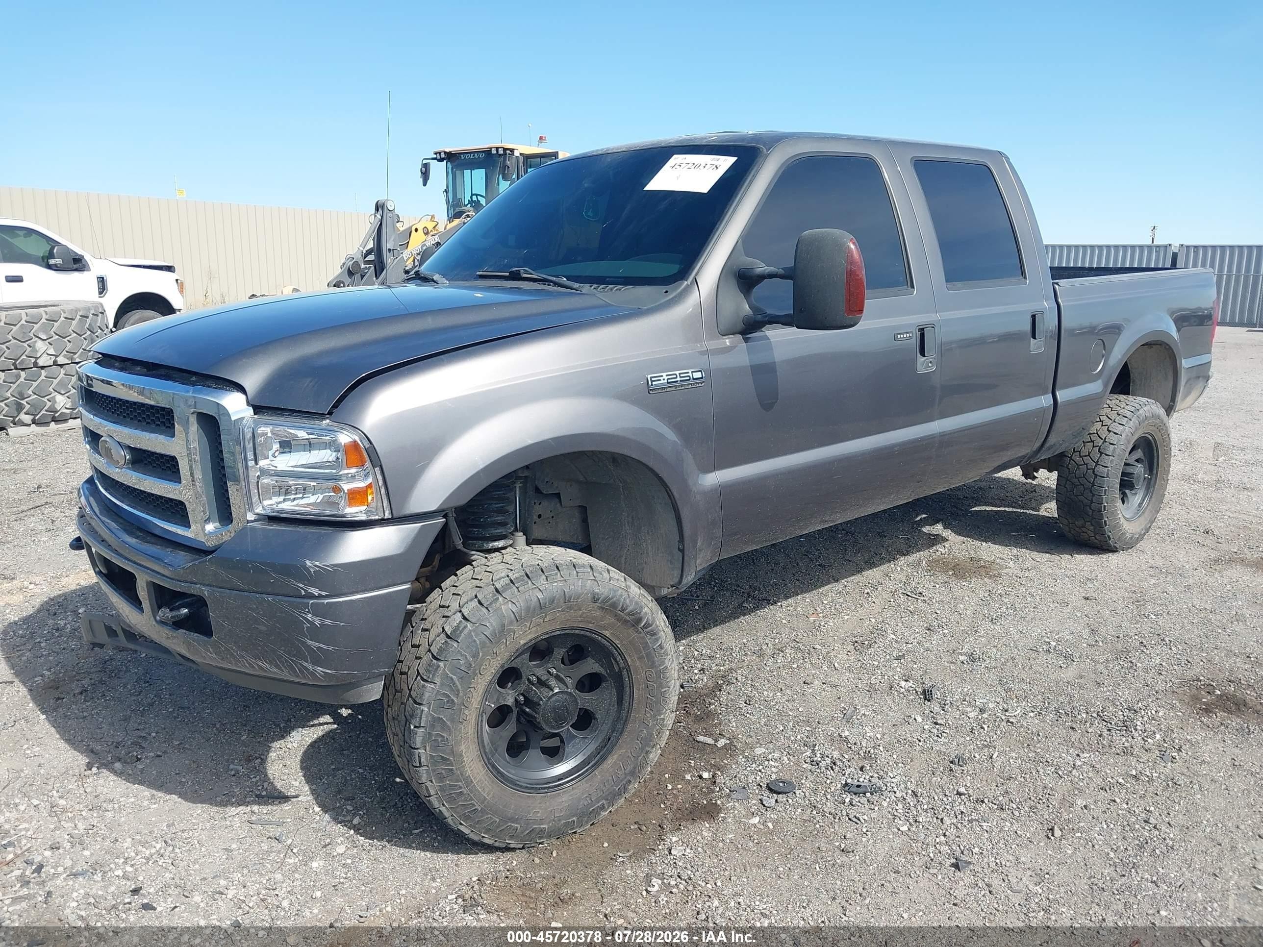 2006 Ford F-250 Lariat/xl/xlt Gray vin: 1FTSW21P86EB19988