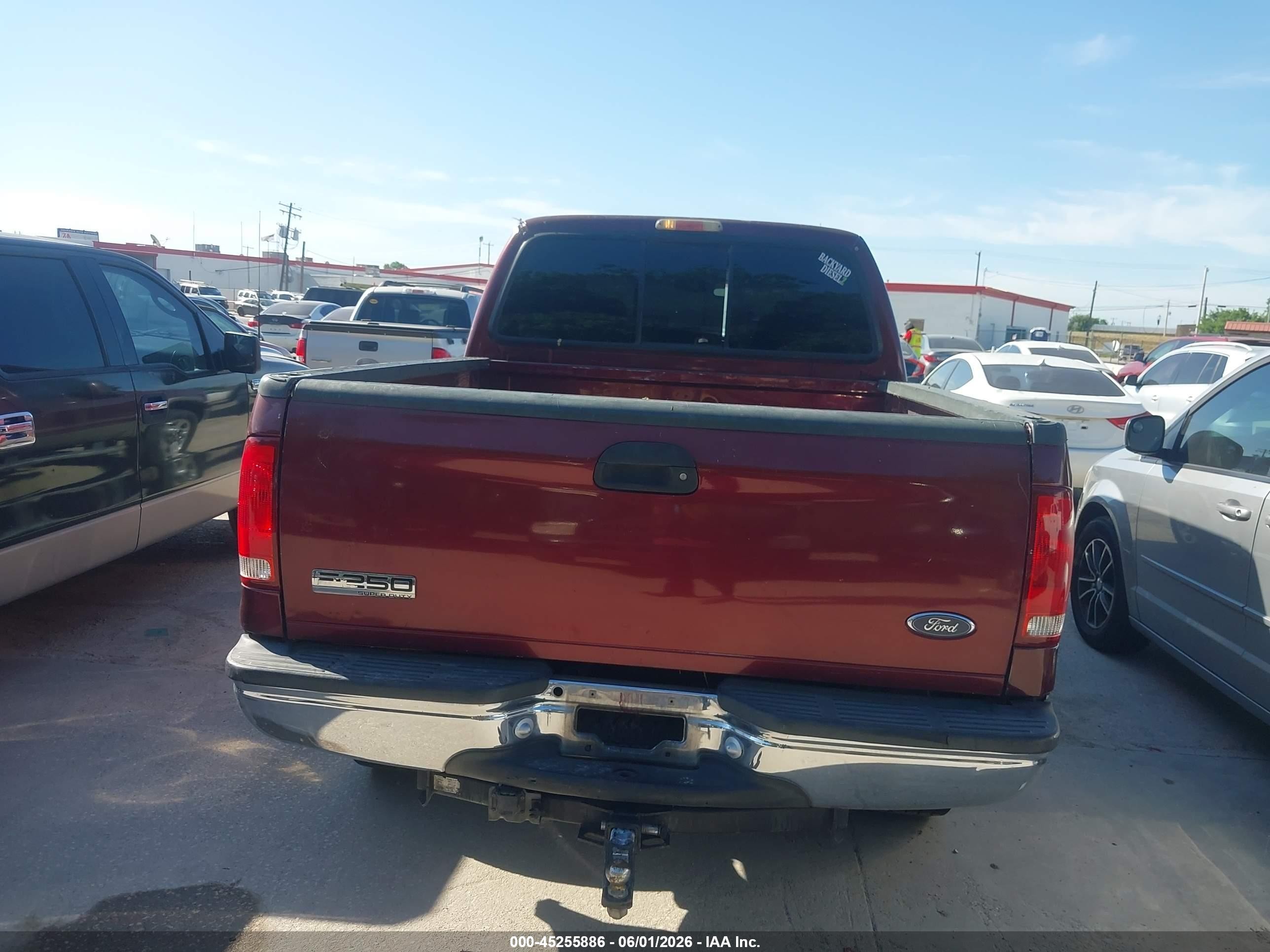 2006 Ford F-250 Lariat/xl/xlt Burgundy vin: 1FTSW21P86EC77635