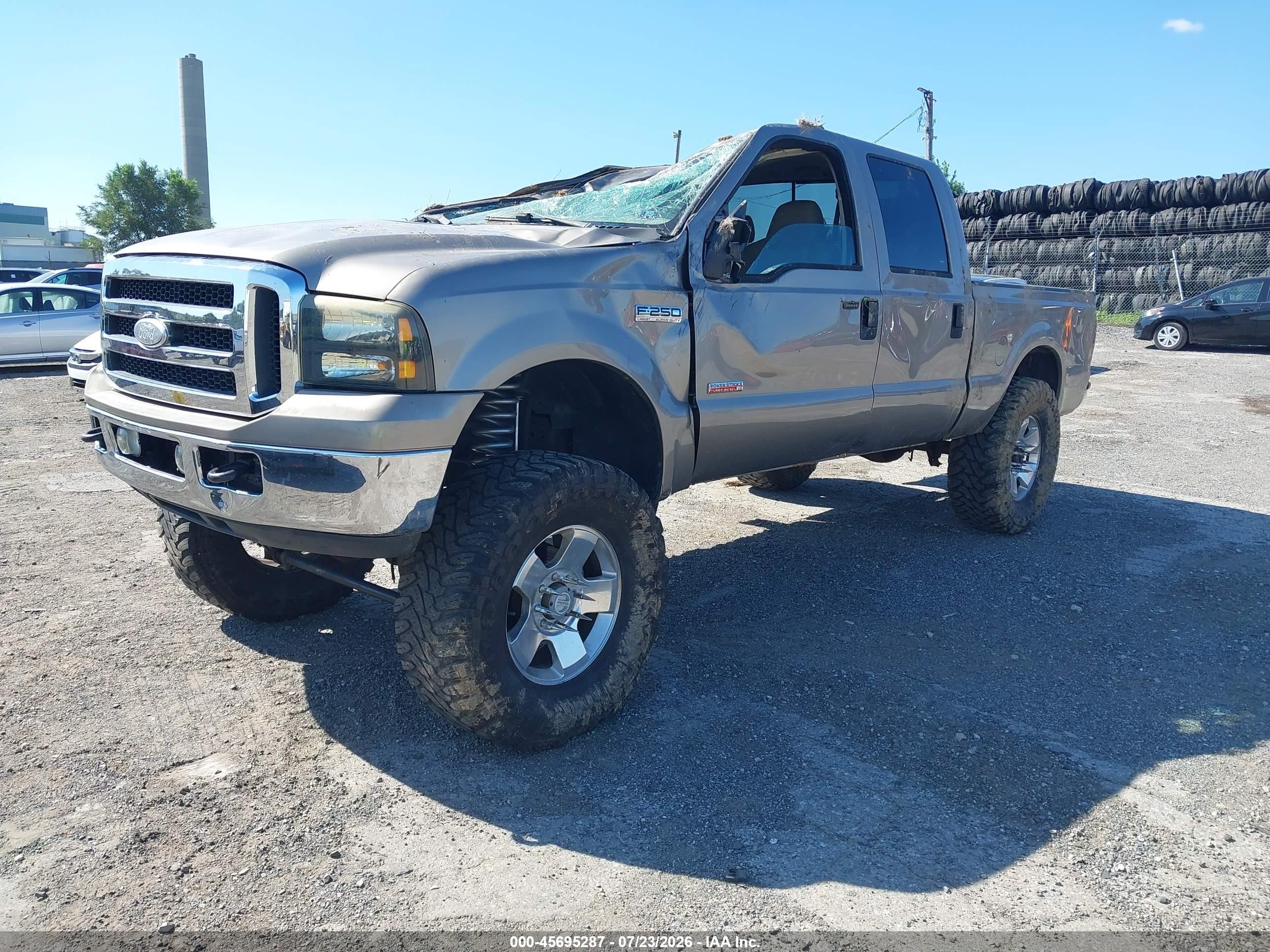 2006 Ford F-250 Lariat/xl/xlt Beige vin: 1FTSW21P86ED73314