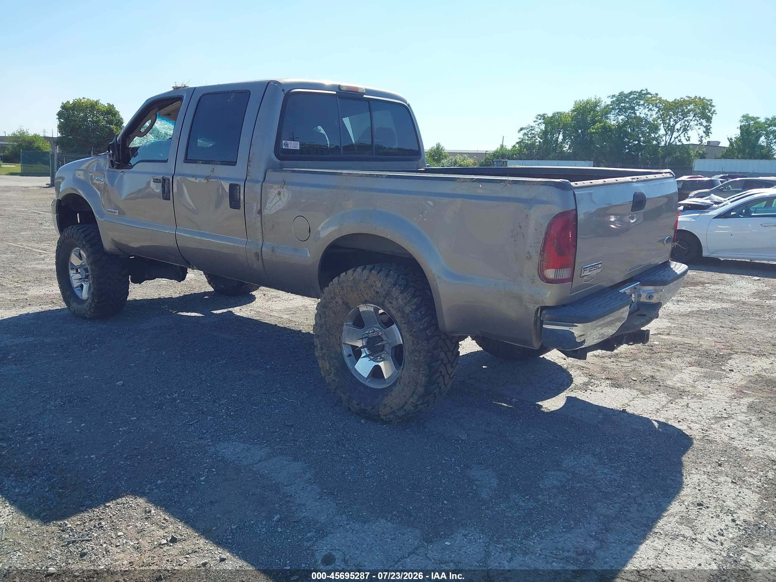 2006 Ford F-250 Lariat/xl/xlt Beige vin: 1FTSW21P86ED73314