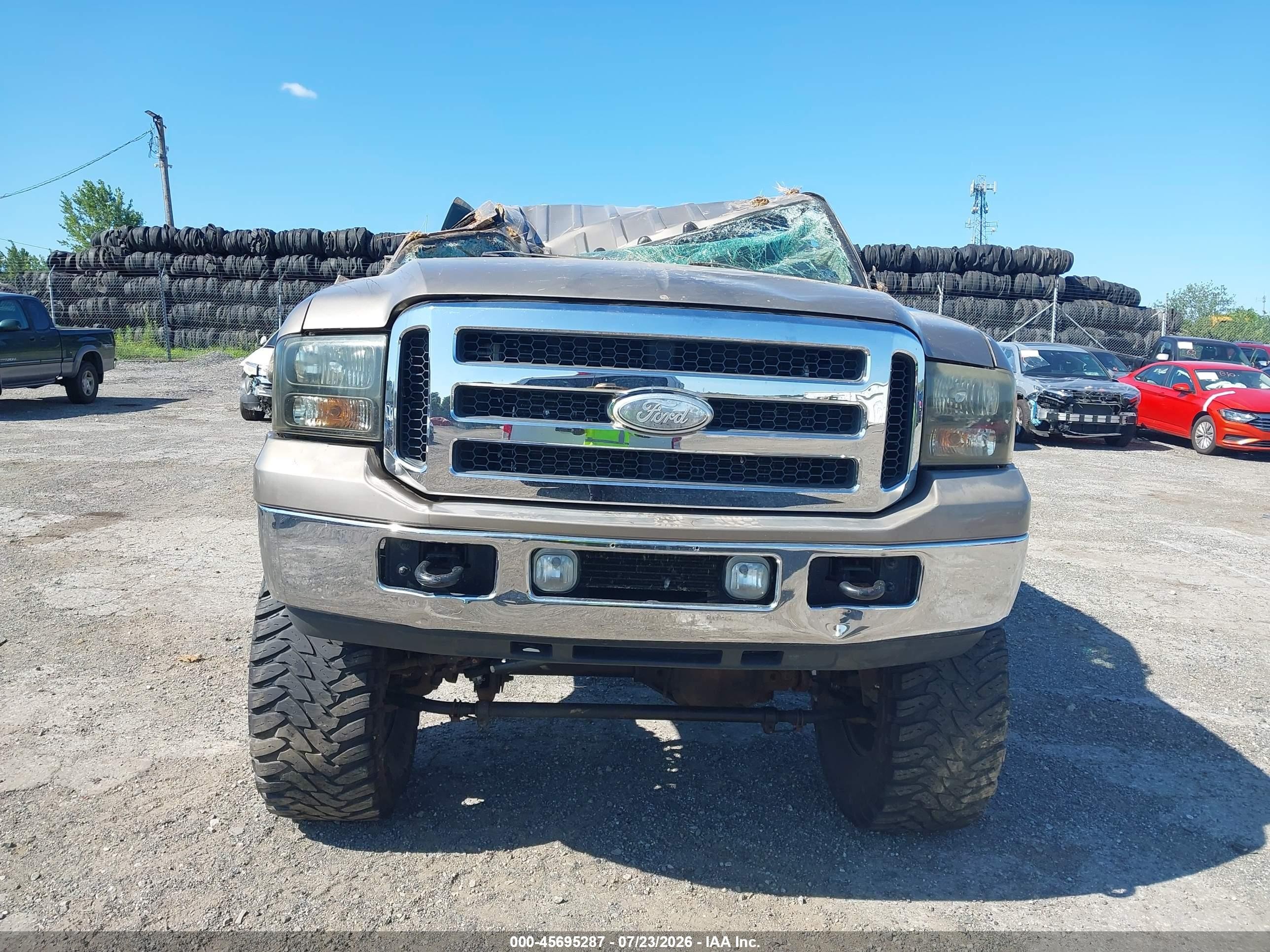 2006 Ford F-250 Lariat/xl/xlt Beige vin: 1FTSW21P86ED73314