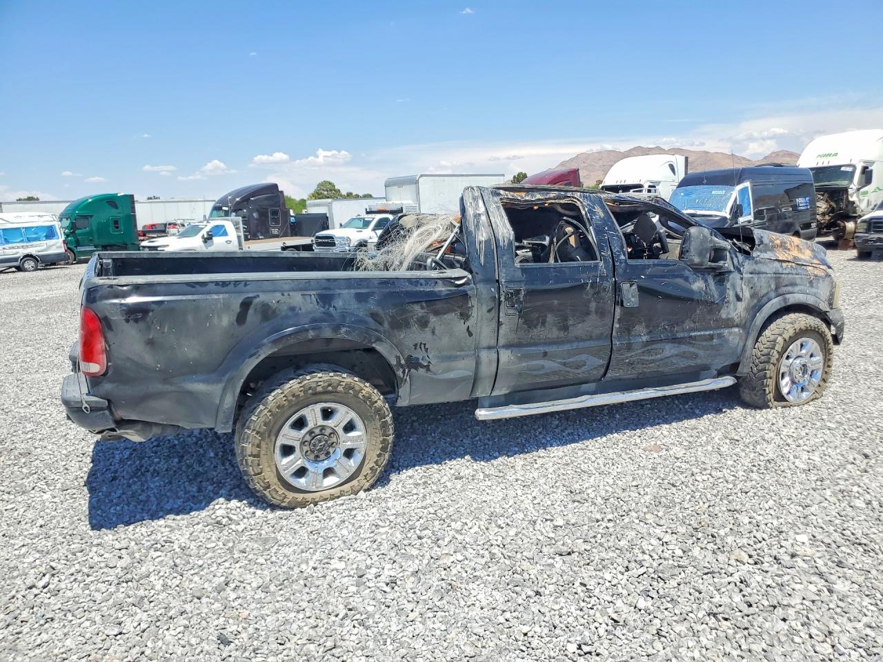 2007 Ford F250 Super Duty Black vin: 1FTSW21P87EA09010