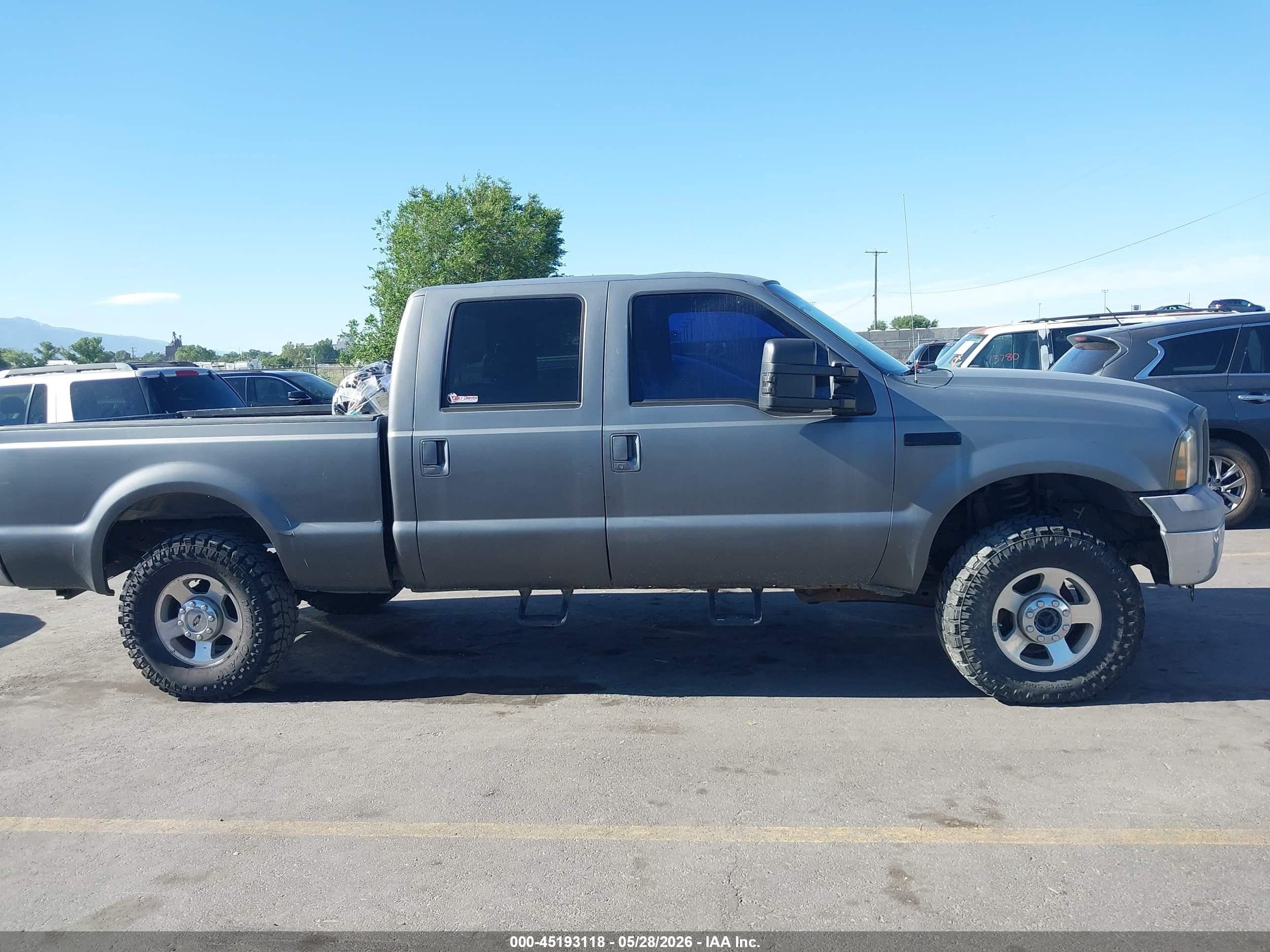 2005 Ford F-250 Lariat/xl/xlt Gray vin: 1FTSW21P95EA87924