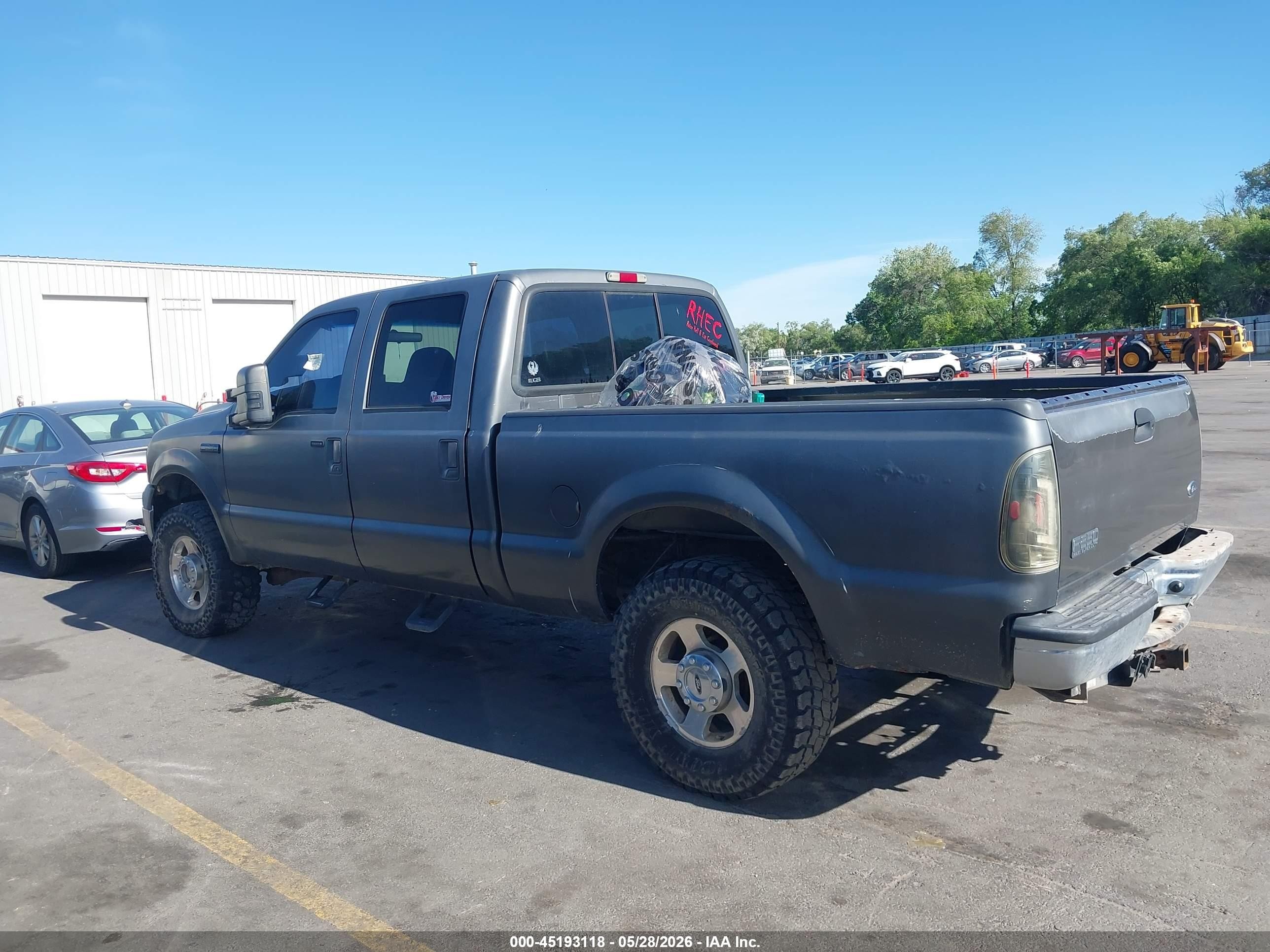 2005 Ford F-250 Lariat/xl/xlt Gray vin: 1FTSW21P95EA87924