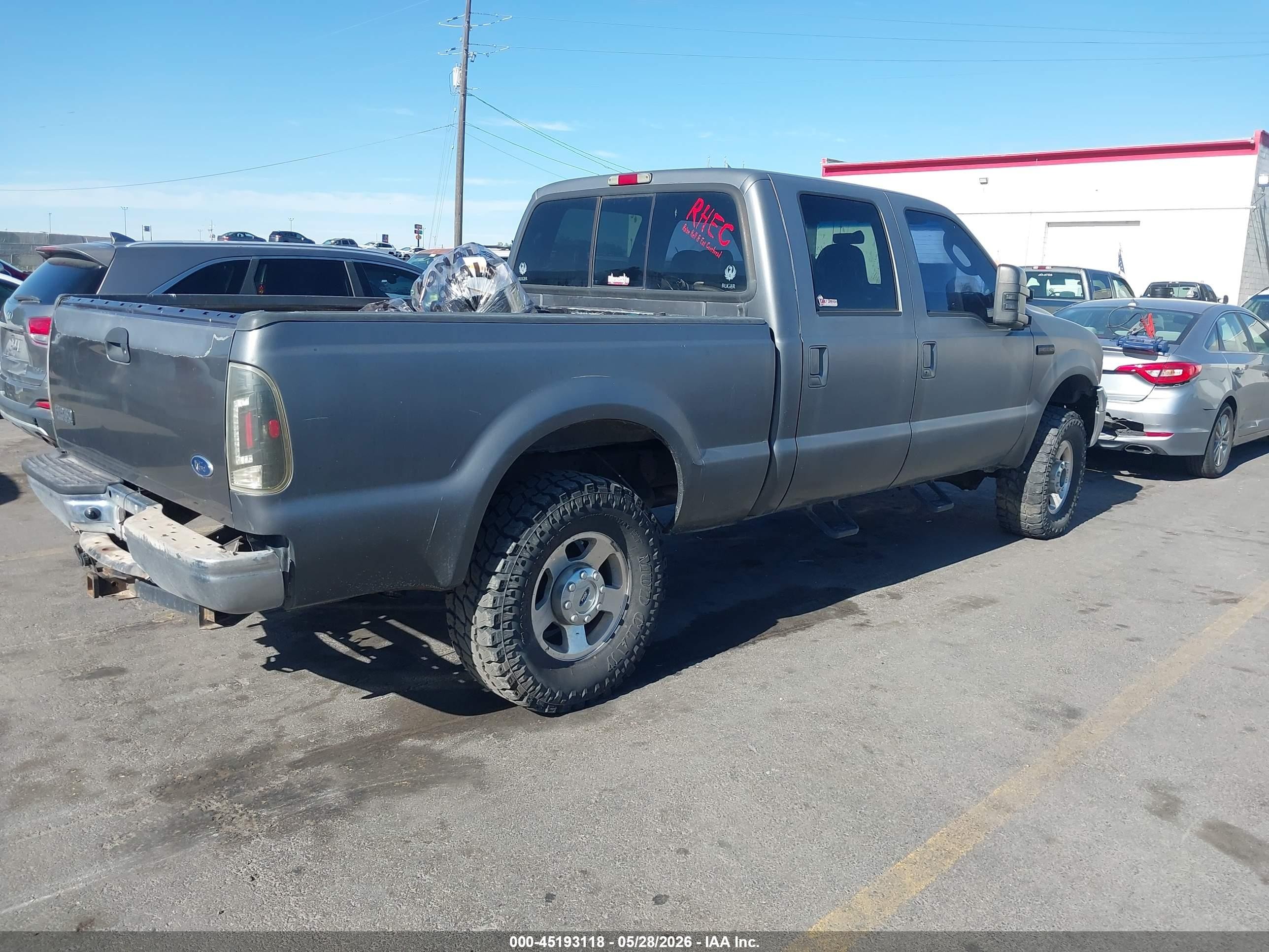 2005 Ford F-250 Lariat/xl/xlt Gray vin: 1FTSW21P95EA87924