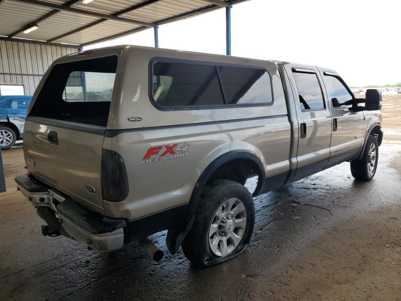 2005 Ford F250 Super Duty Beige vin: 1FTSW21P95EB20761