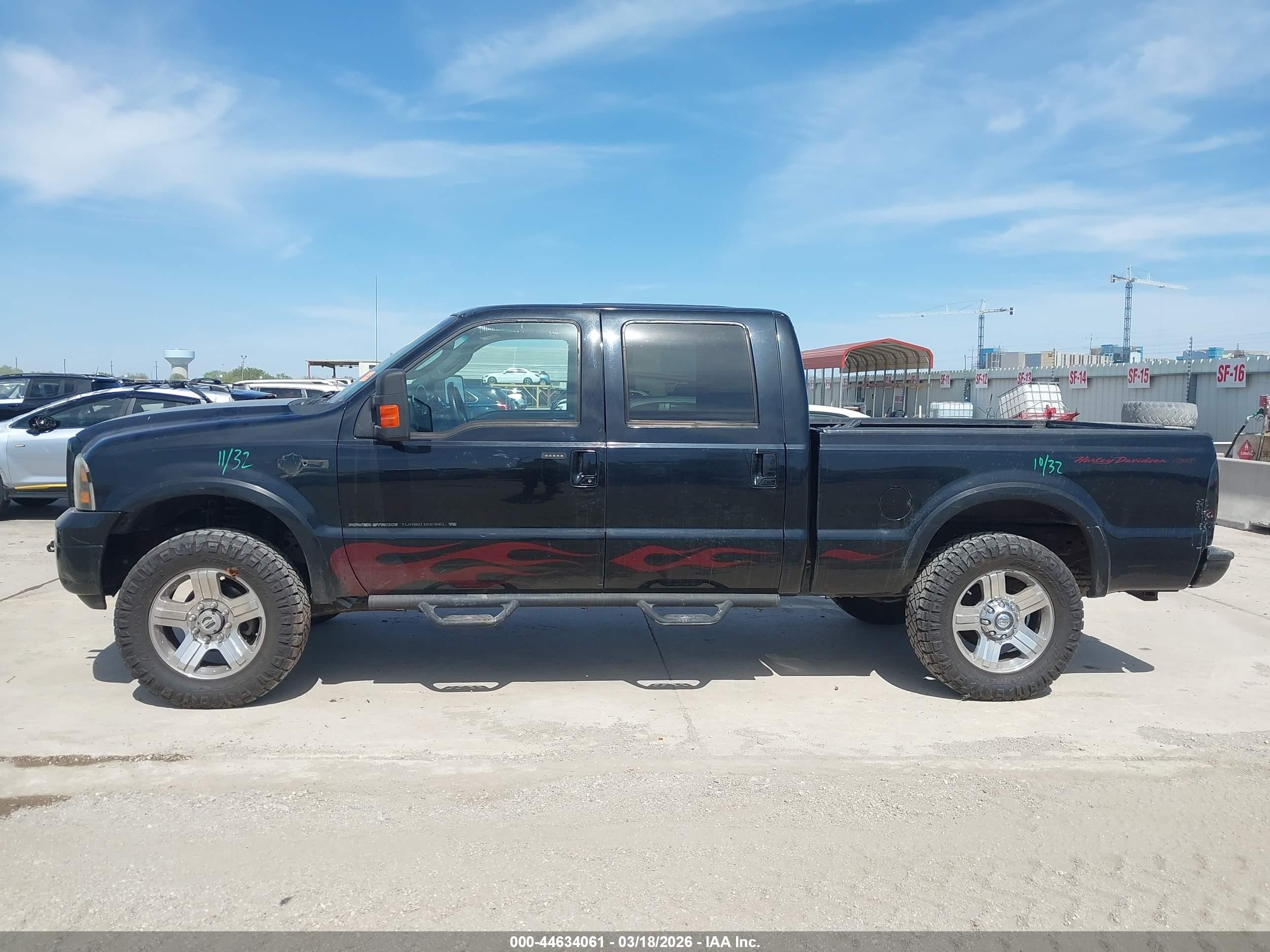2005 Ford F-250 Lariat/xl/xlt Black vin: 1FTSW21P95EB60886