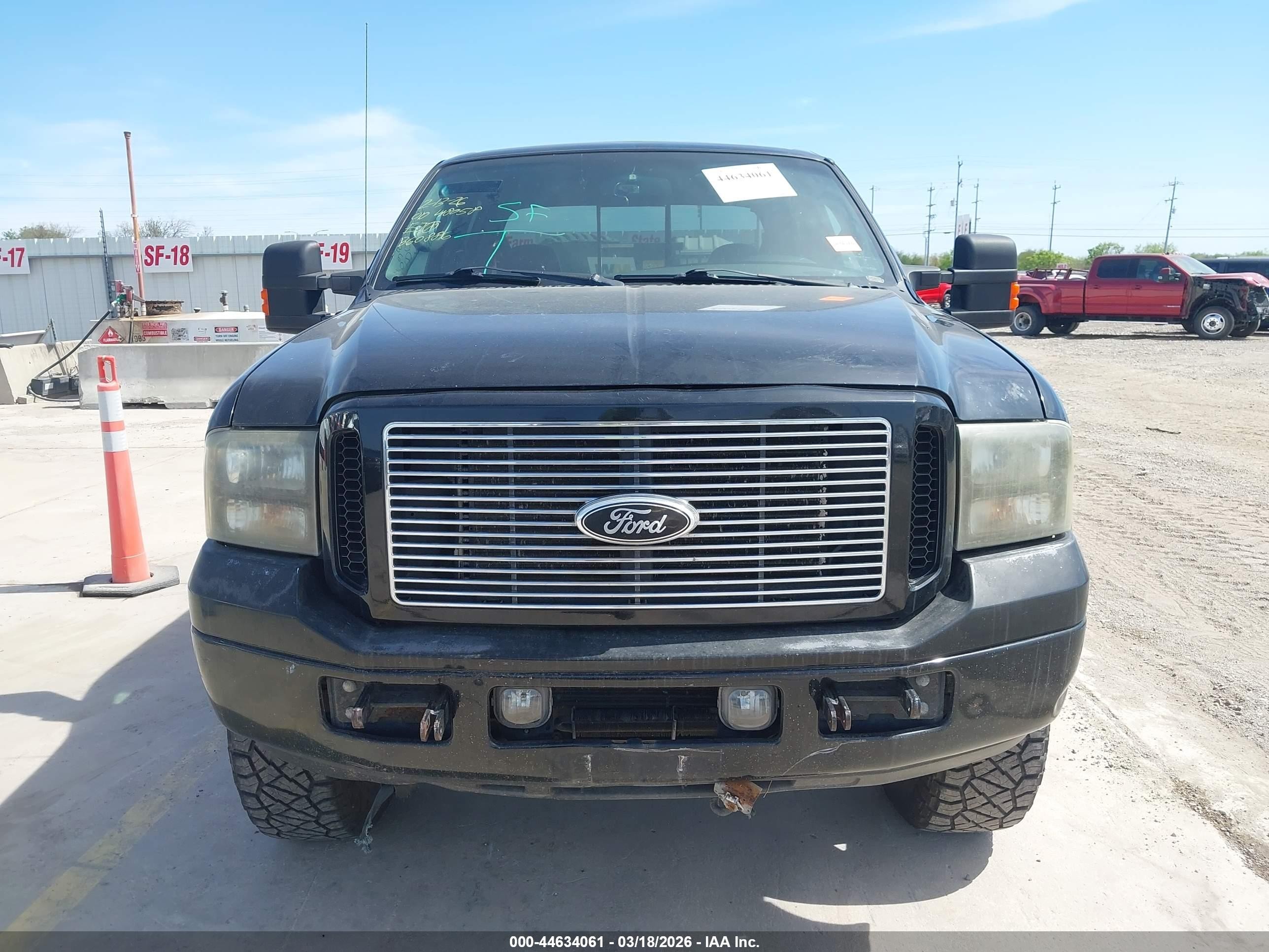 2005 Ford F-250 Lariat/xl/xlt Black vin: 1FTSW21P95EB60886