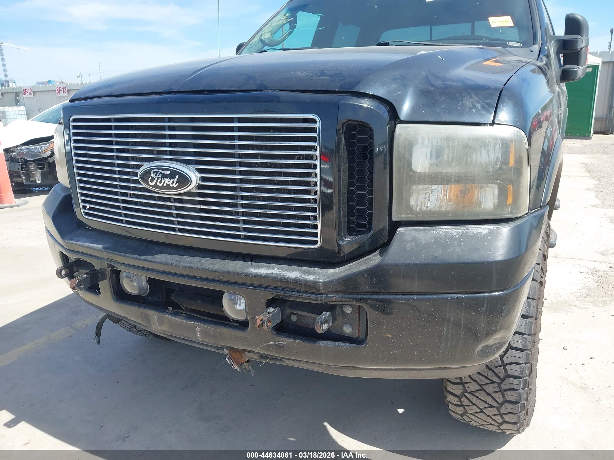 2005 Ford F-250 Lariat/xl/xlt Black vin: 1FTSW21P95EB60886